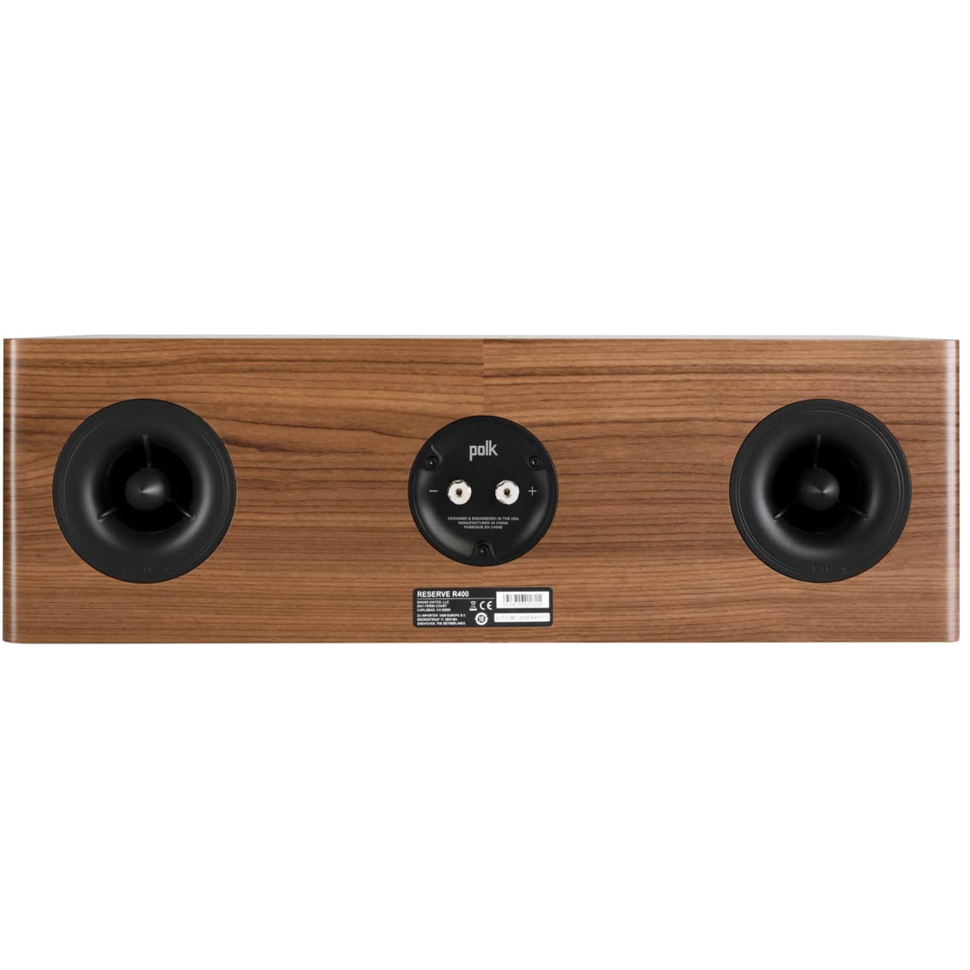 Polk Reserve R400 Premium High Performance Center Channel Speaker - Brown, Brown, hires