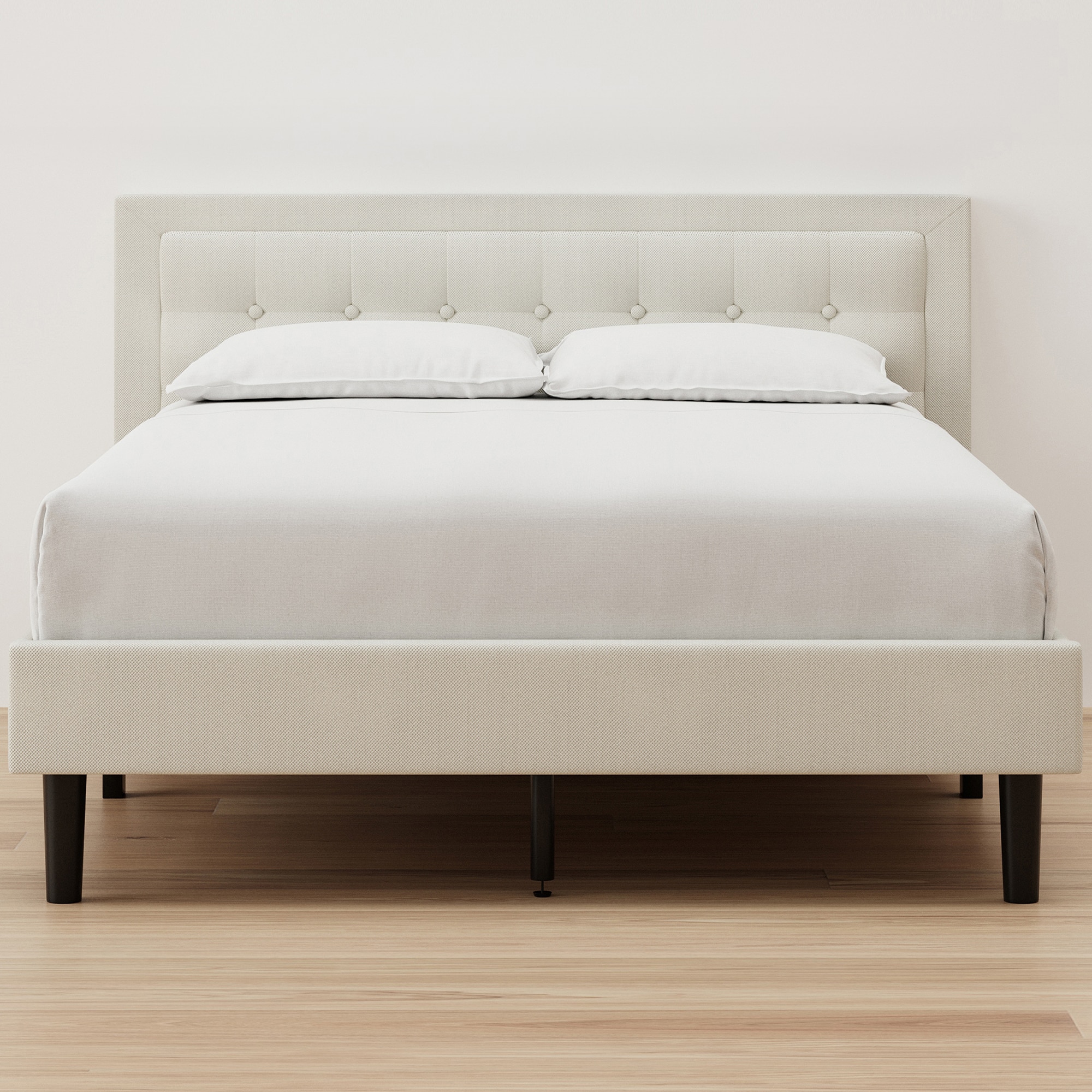 Nectar Mornington Twin Headboard & Frame - Linen, , hires