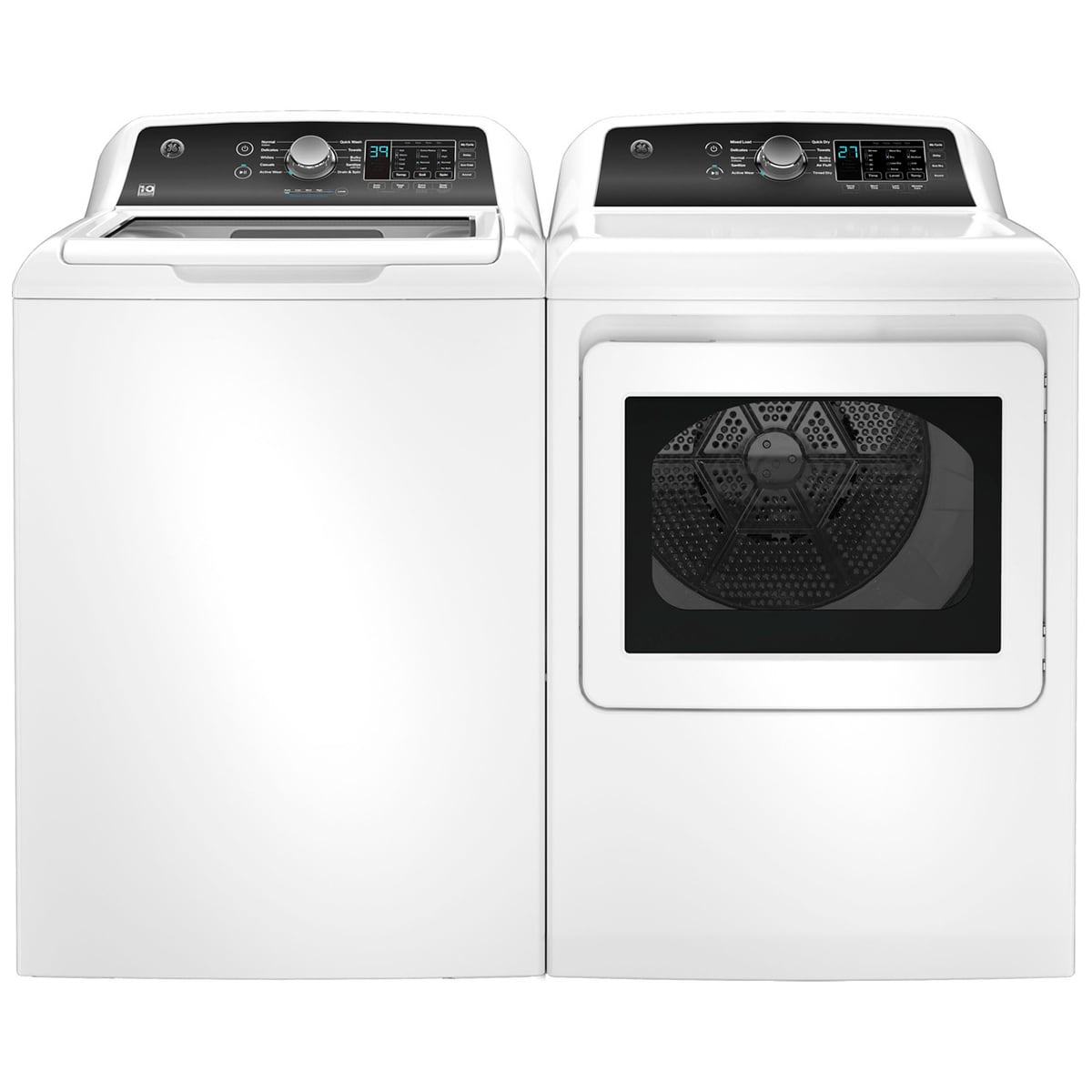 GE 27 in. 4.5 cu. ft. Top Load Washer with Agitator & Sanitize with Oxi - White, , hires