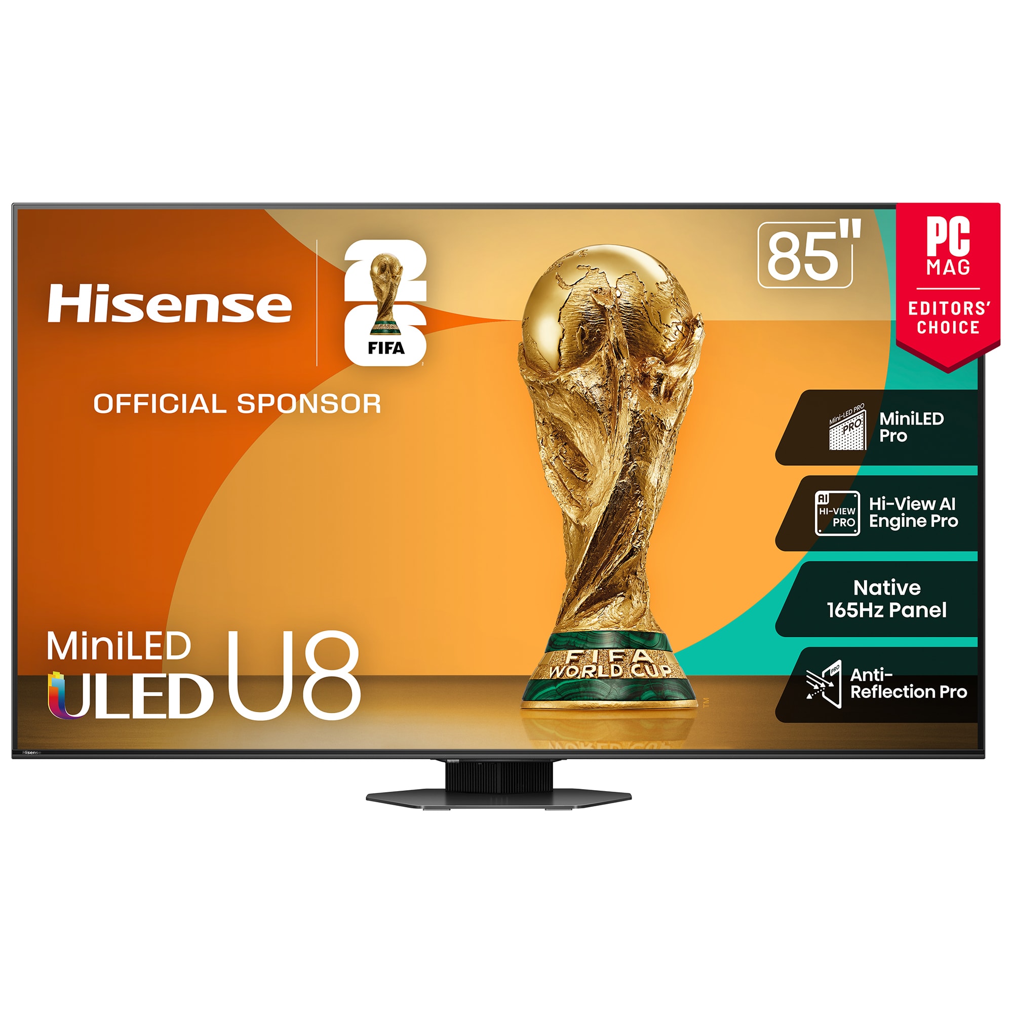 Hisense - 85" Class U8 Series ULED Mini-LED 4K UHD Smart Google TV, , hires