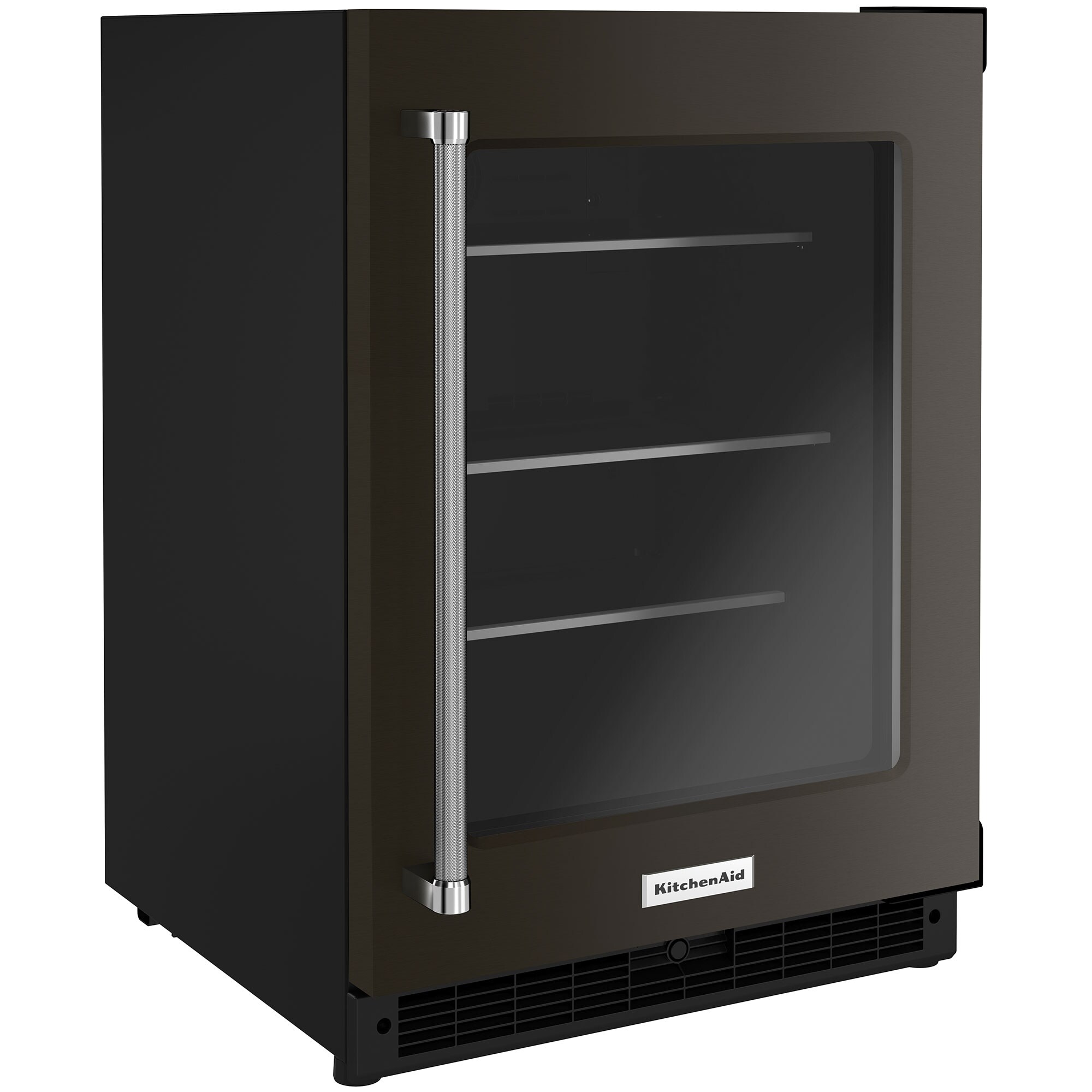KitchenAid 24 in. 5.2 cu. ft. BuiltIn Undercounter Refrigerator Black Stainless Steel with