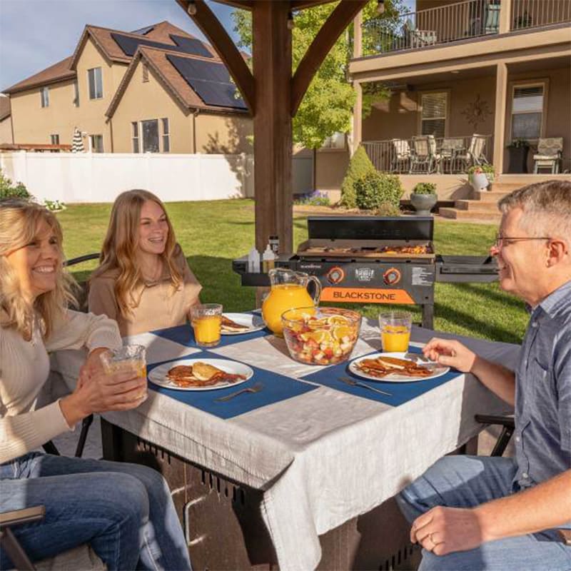 Blackstone Omnivore Limited Edition 28 in. 2-Burner Liquid Propane Gas Flat Top Griddle with Side Tables and 524 sq. in. Cooking Surface - Black, , hires