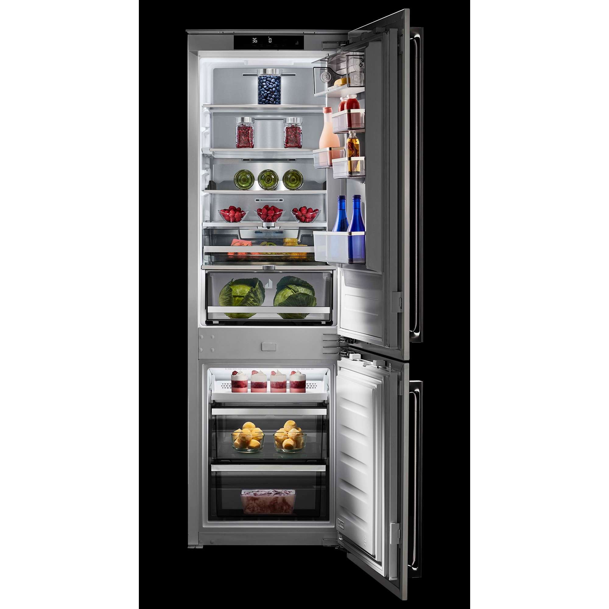 JennAir 22 in. 8.8 cu. ft. Built-In Counter Depth Bottom Freezer Refrigerator - Custom Panel Ready, , hires