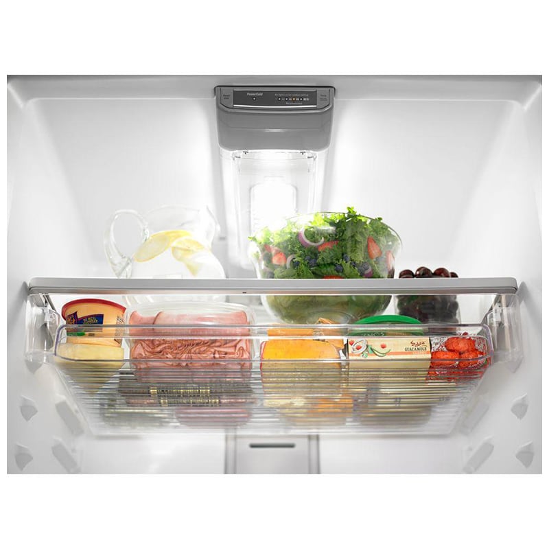 Maytag 33 in. 21.2 cu. ft. Top Freezer Refrigerator with Ice Maker - Fingerprint Resistant Stainless Steel, Fingerprint Resistant Stainless, hires