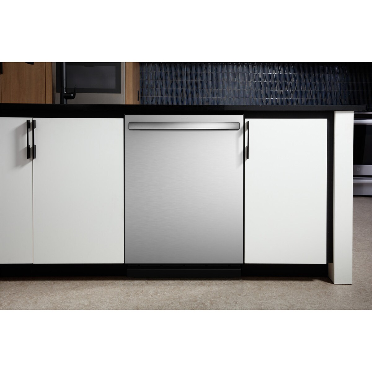 GE Profile 24 in. Top Control Flush-Mount Smart Dishwasher with 44 dBa Sound Level, 3rd-Rack & Dry Boost - Fingerprint Resistant Stainless, , hires