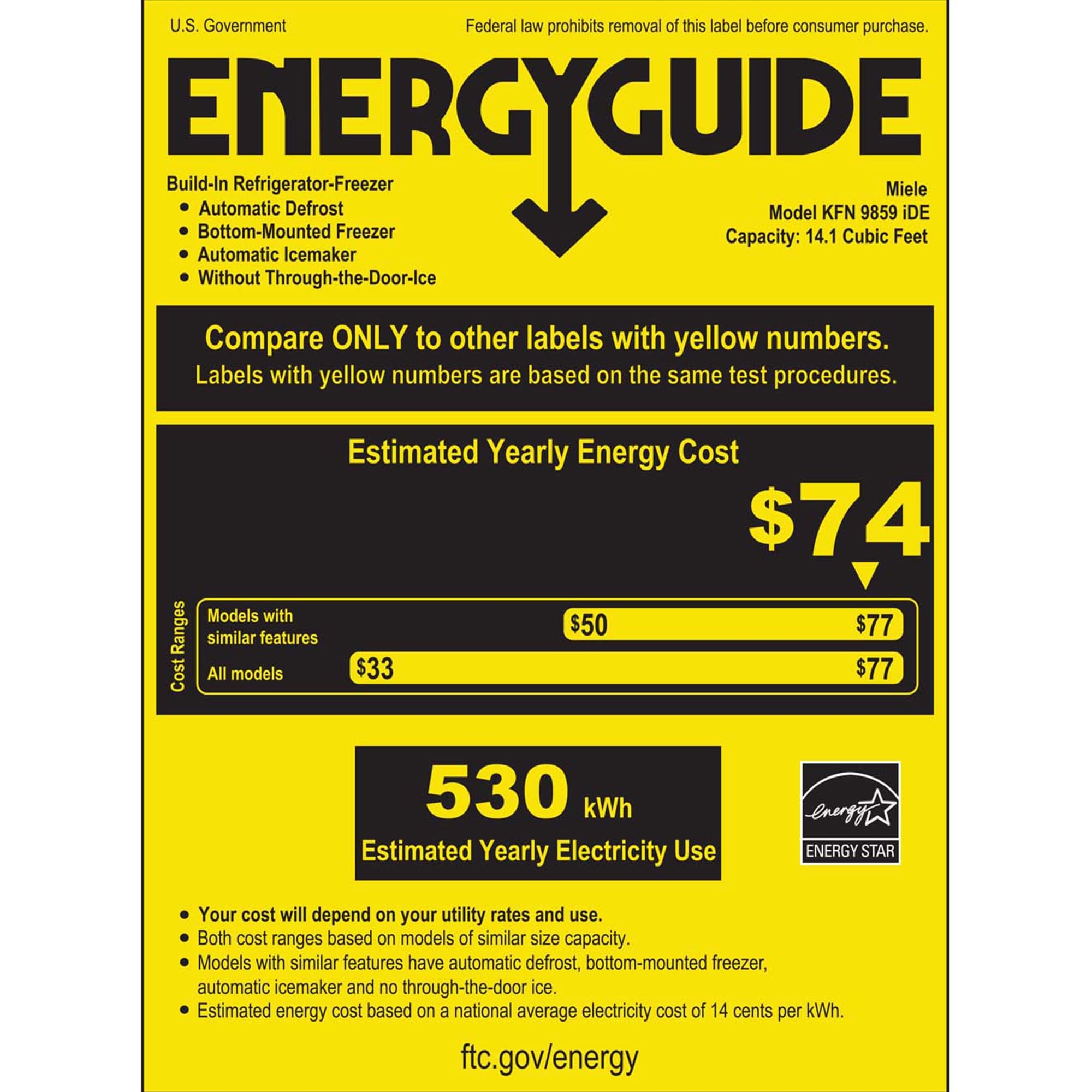 Miele 30 in. Left-Hinged Built-In 14.1 cu. ft. Counter Depth Bottom Freezer Refrigerator - Custom Panel Ready, , hires