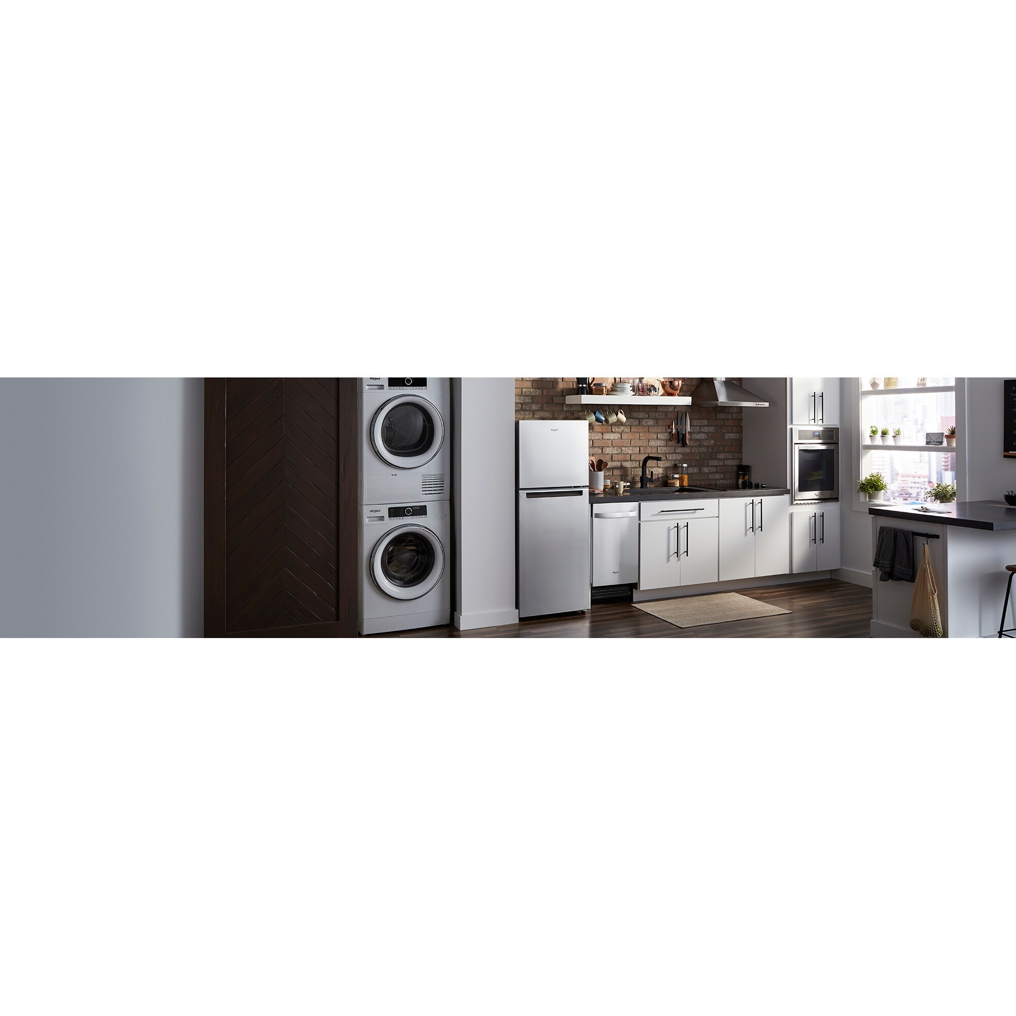Whirlpool 24 in. 11.6 cu. ft. Counter Depth Top Freezer Refrigerator - Stainless Steel, Stainless Steel, hires