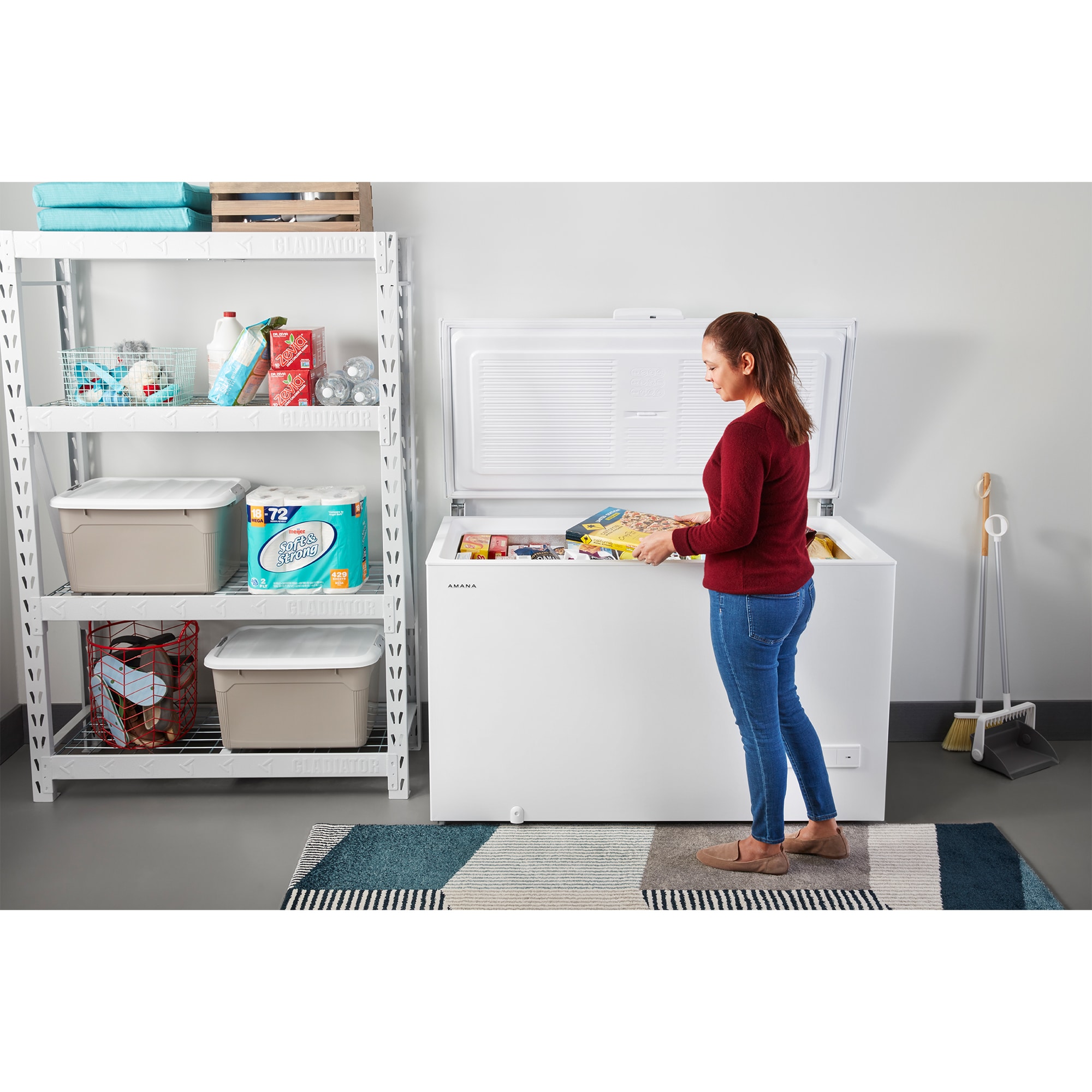 Amana 55 in. 16.0 cu. ft. Garage-Ready Chest Freezer - White, , hires