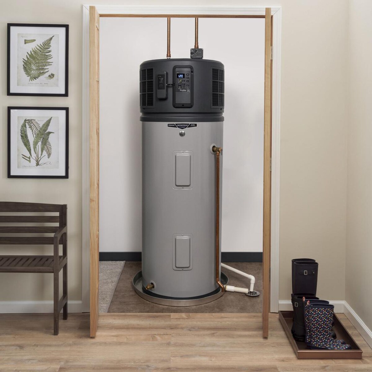 GE Profile Geospring Smart Electric 50 Gallon Tall Water Heater with 10-Year Parts Warranty, , hires