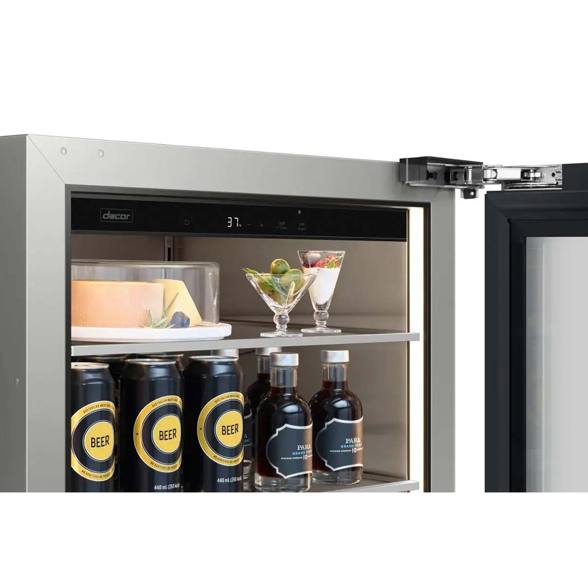 Dacor 24 in. Built-In 5.0 cu. ft. Compact Beverage Center with Adjustable Shelves & Digital Control - Custom Panel Ready, , hires