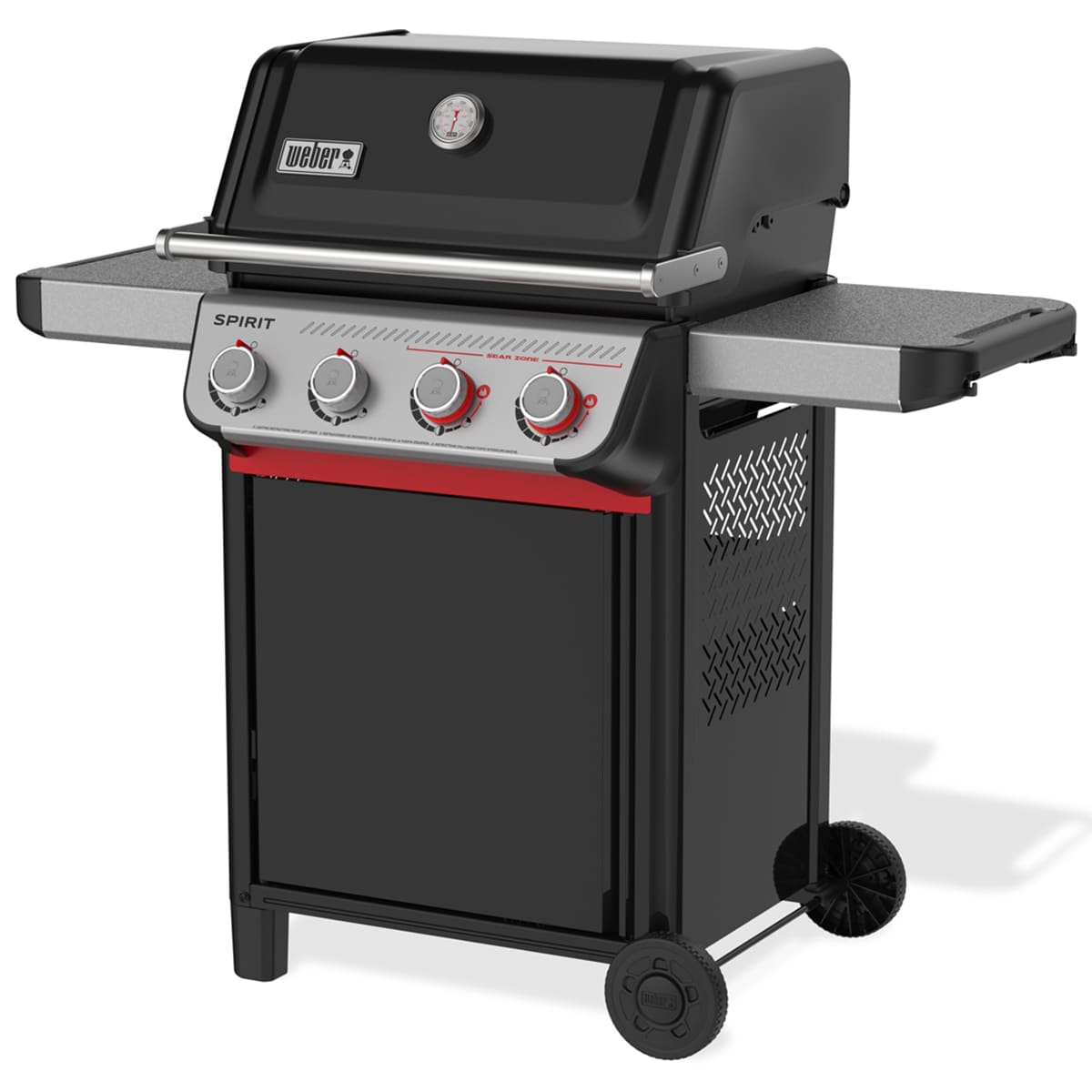 Weber Spirit E-425 4-Burner LP Gas Grill with Snap Jet Ignition System & Sear Burner - Black, , hires