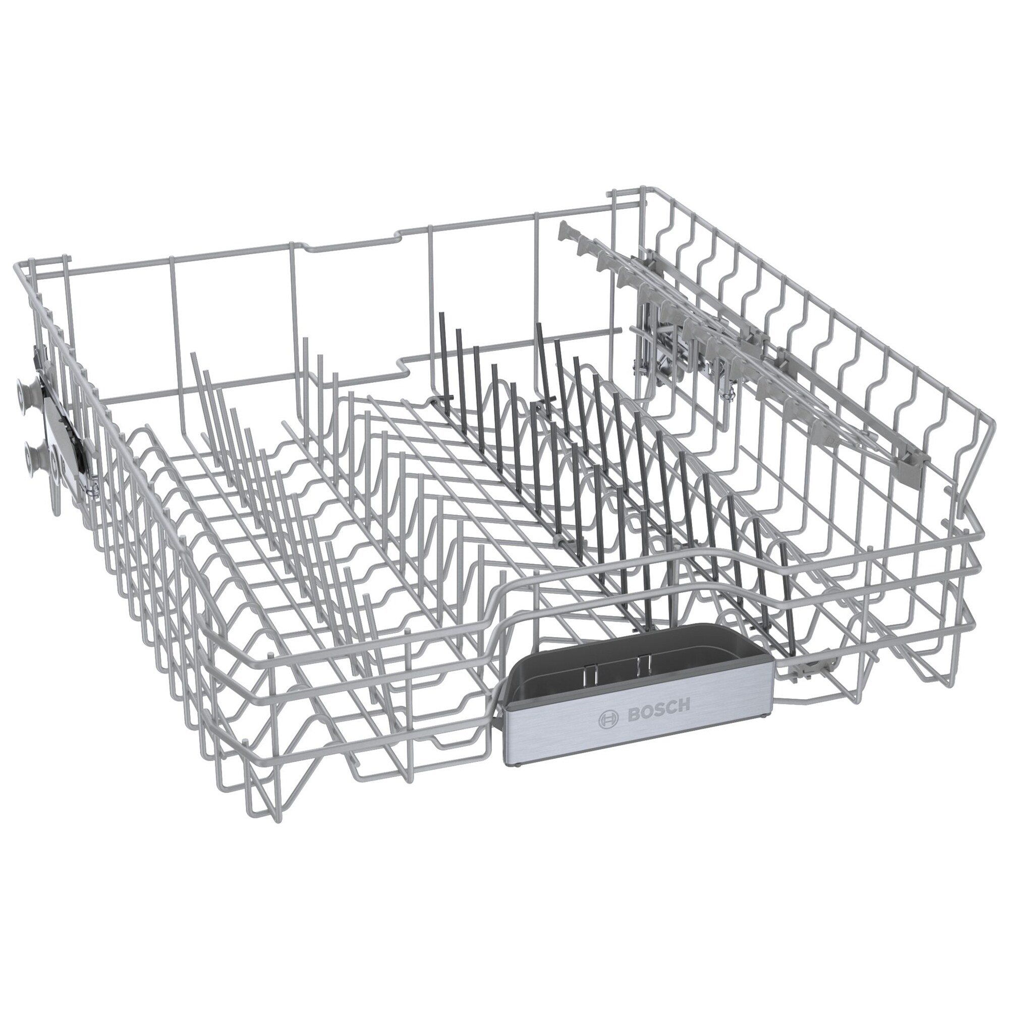 Bosch Benchmark 24 in. Top Control Smart Dishwasher with 38 dBa Sound Level, 3rd-Rack, CrystalDry & Pocket - Stainless Steel, Stainless Steel, hires