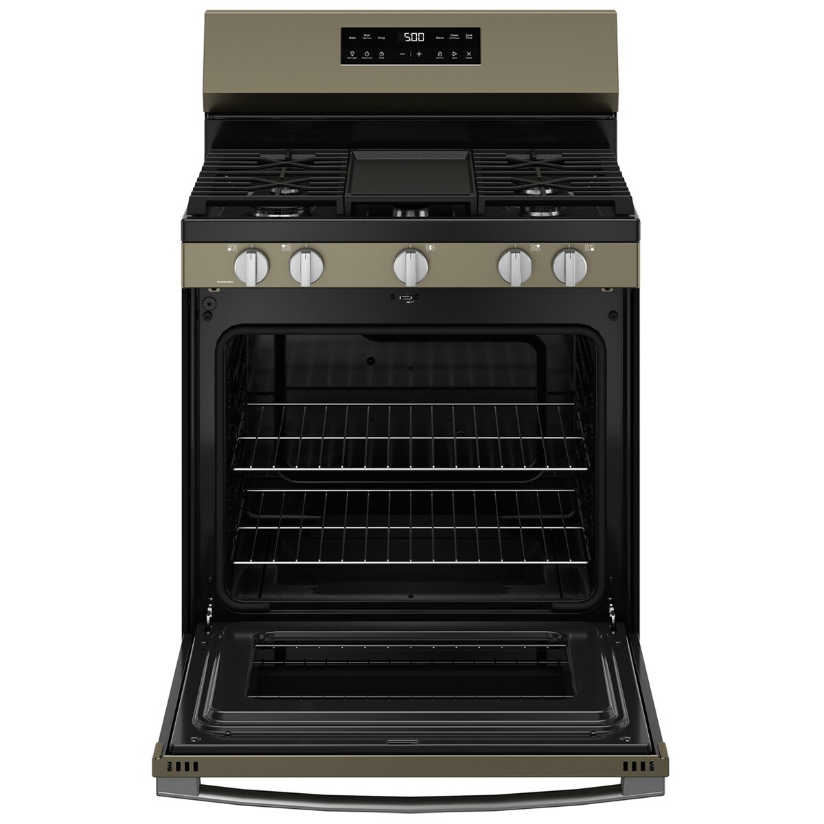 GE 500 Series 30 in. 5.3 cu. ft. Gas Range with 5 Sealed Burners & Griddle - Fingerprint Resistant Slate, , hires