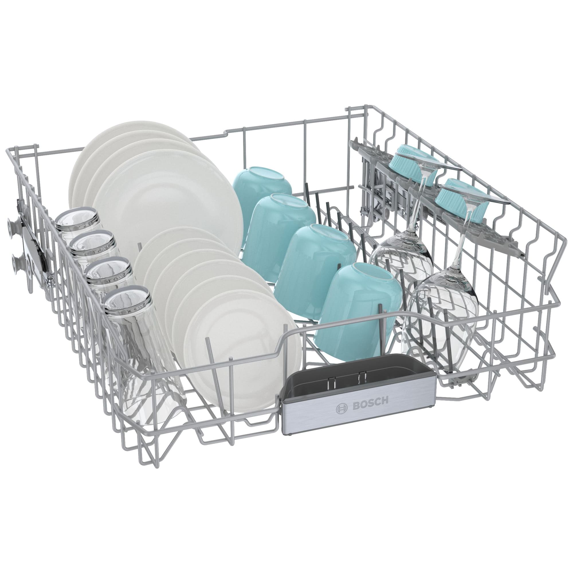 Bosch 800 Series 24 in. Top Control Smart Dishwasher with 42 dBa Sound Level, 3rd-Rack, CrystalDry & Pocket - Stainless Steel, Stainless Steel, hires
