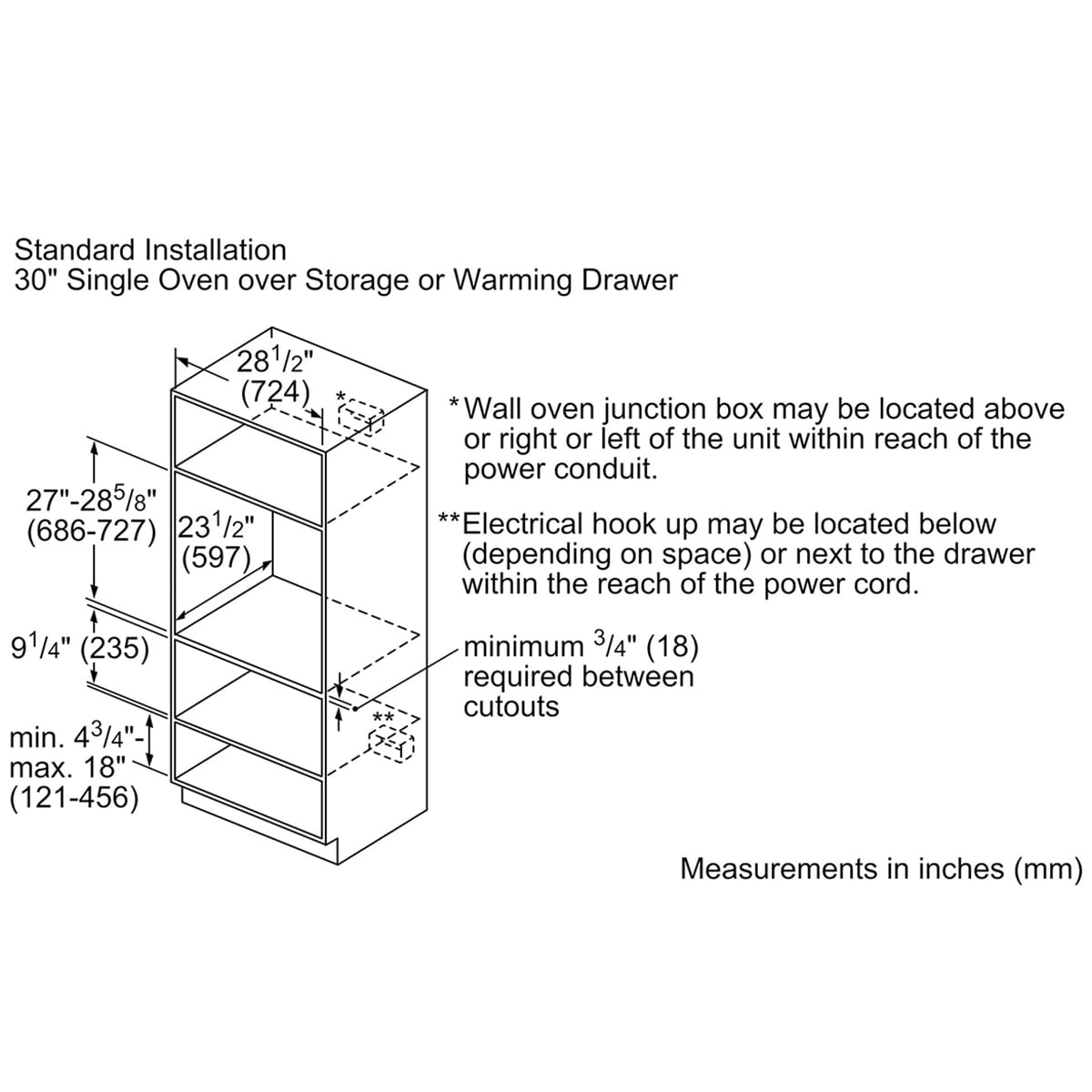 Bosch Benchmark Series 30 in. 4.6 cu. ft. Electric Single Wall Oven with True European Convection - Stainless Steel, , hires
