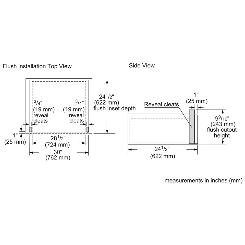 Thermador 30 in. 2.2 cu. ft. Warming Drawer with Variable Temperature