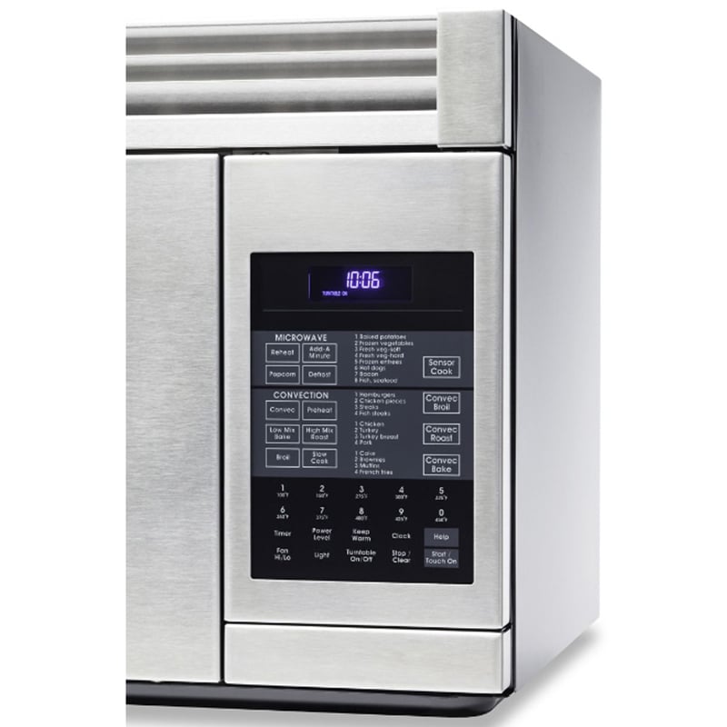 Viking 3 Series 30 in. 1.1 cu. ft. 950W Over-the-Range Microwave with 300 CFM, Convection & Sensor Cooking - Stainless Steel, , hires