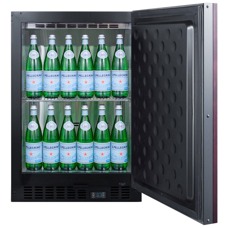 Summit 24 in. 5.0 cu. ft. Built-In Beverage Center with Adjustable Shelves & Digital Control - Custom Panel Ready, , hires