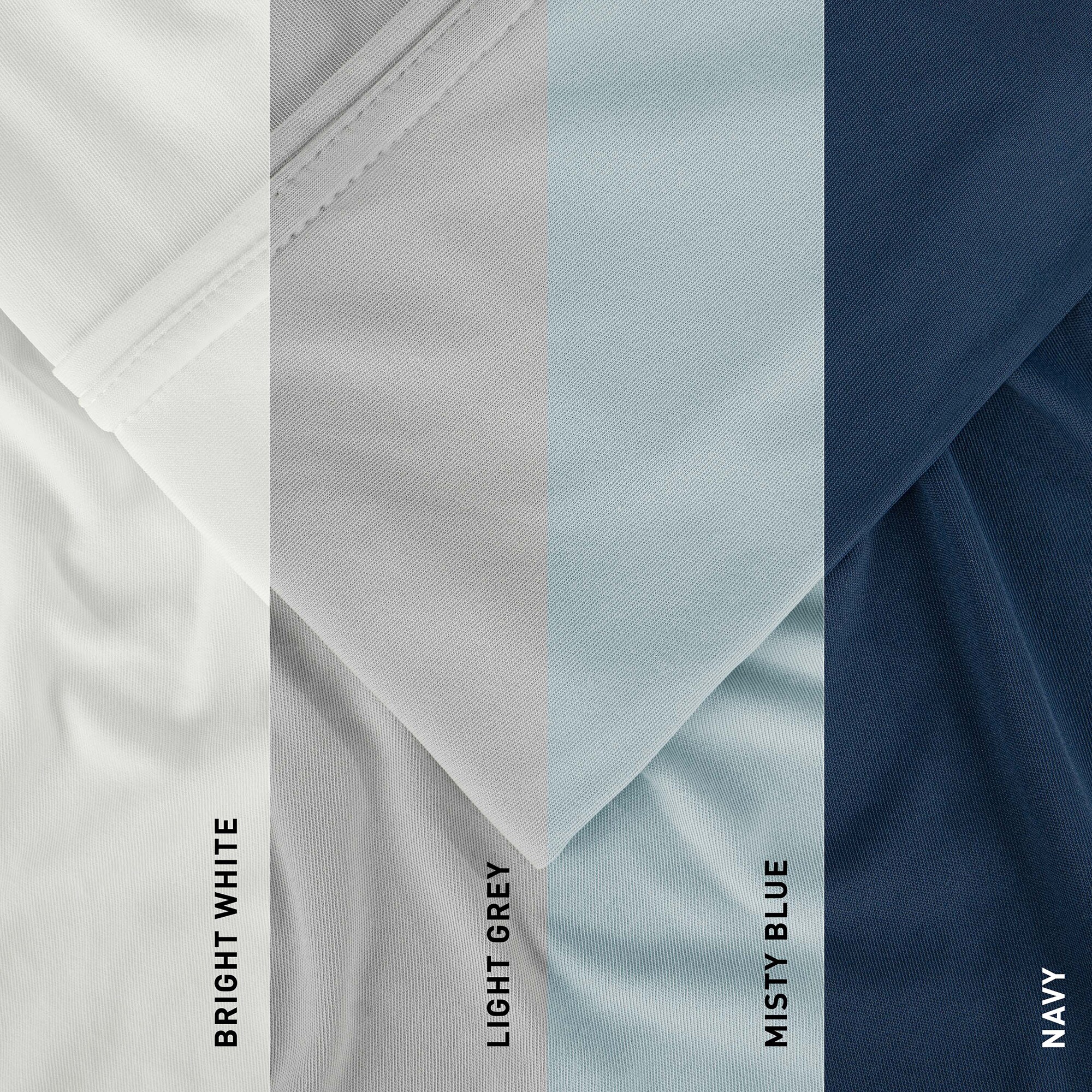 BEDGEAR Ver-Tex Queen Size Sheet Set (Ideal for Adj. Bases) - Light Grey, , hires