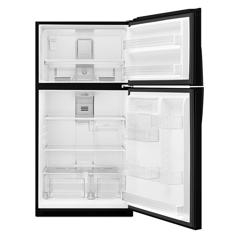 Whirlpool 33 in. 21.3 cu. ft. Top Freezer Refrigerator - Black, Black, hires
