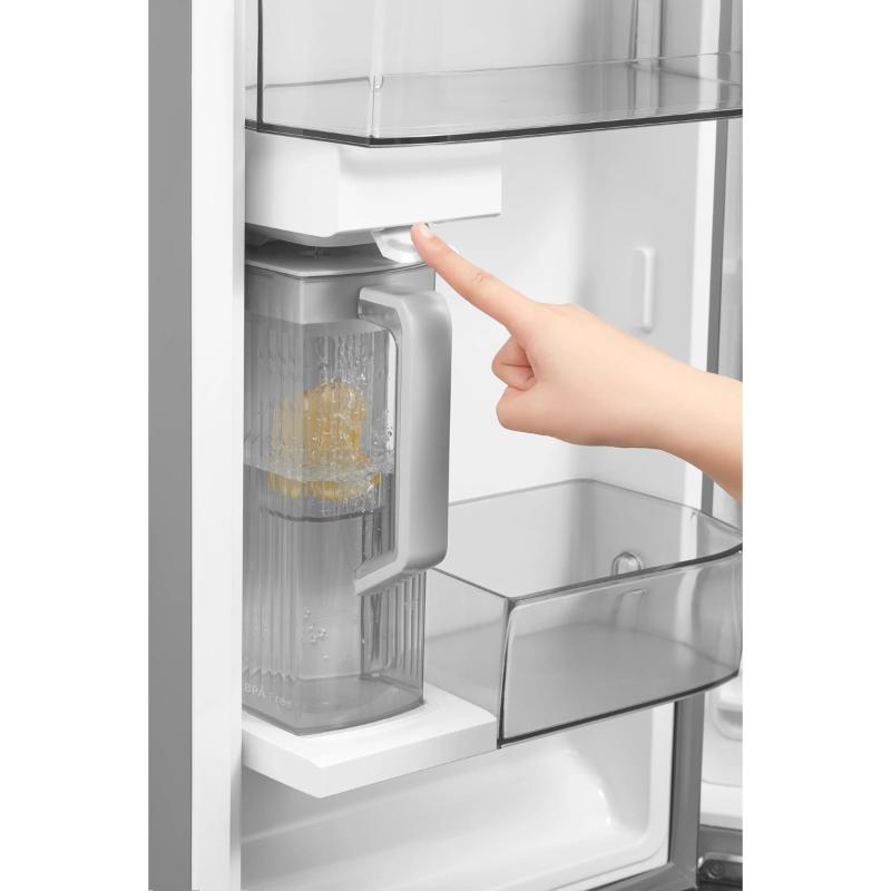 Midea 36 in. 31.7 cu. ft. Smart Garage-Ready French Door Refrigerator with Internal Water Dispenser - Stainless Steel, , hires