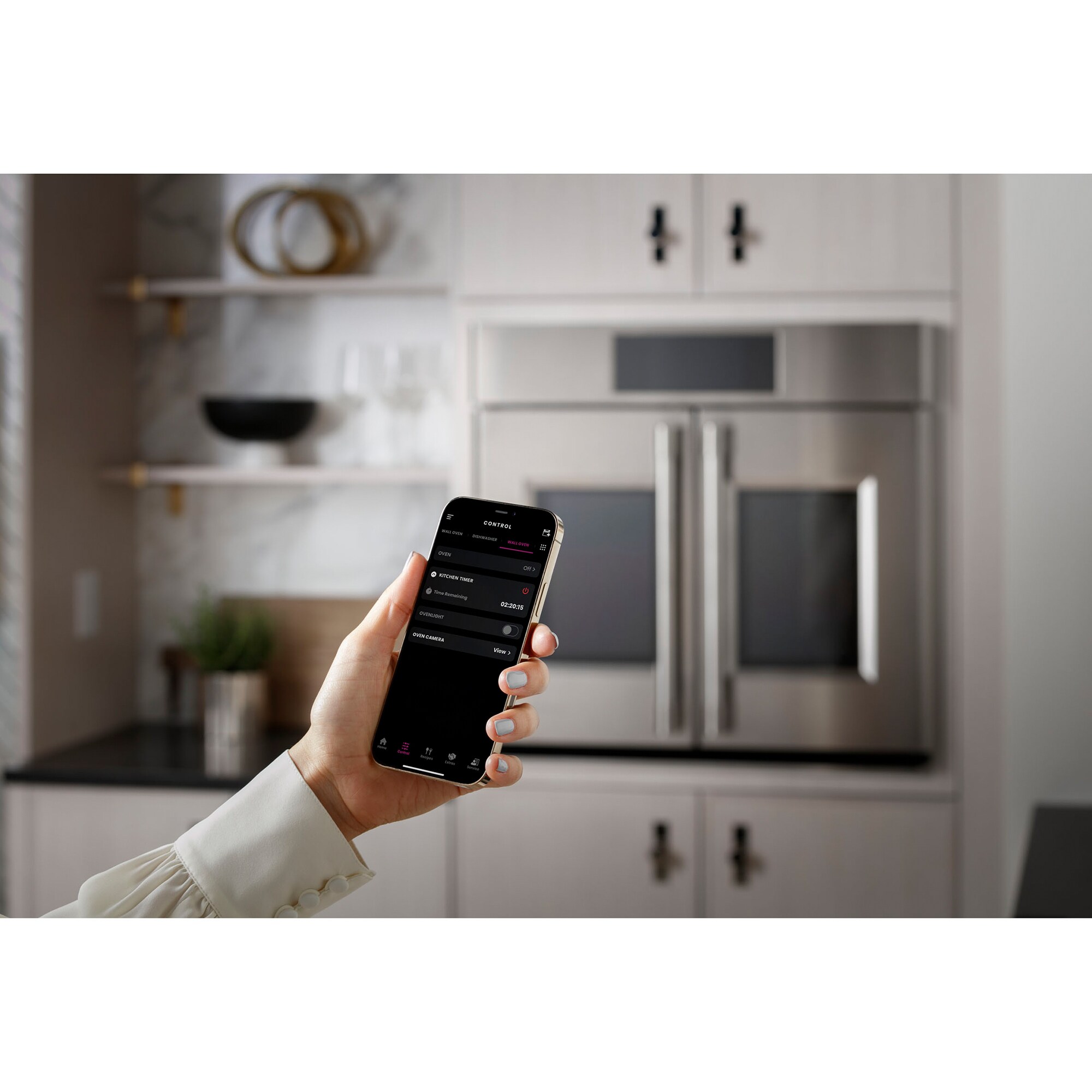 Monogram Statement Series 30 in. 10 cu. ft. Smart Top Control SpeedElectric Double Wall Oven with True European Convection - Stainless Steel, , hires