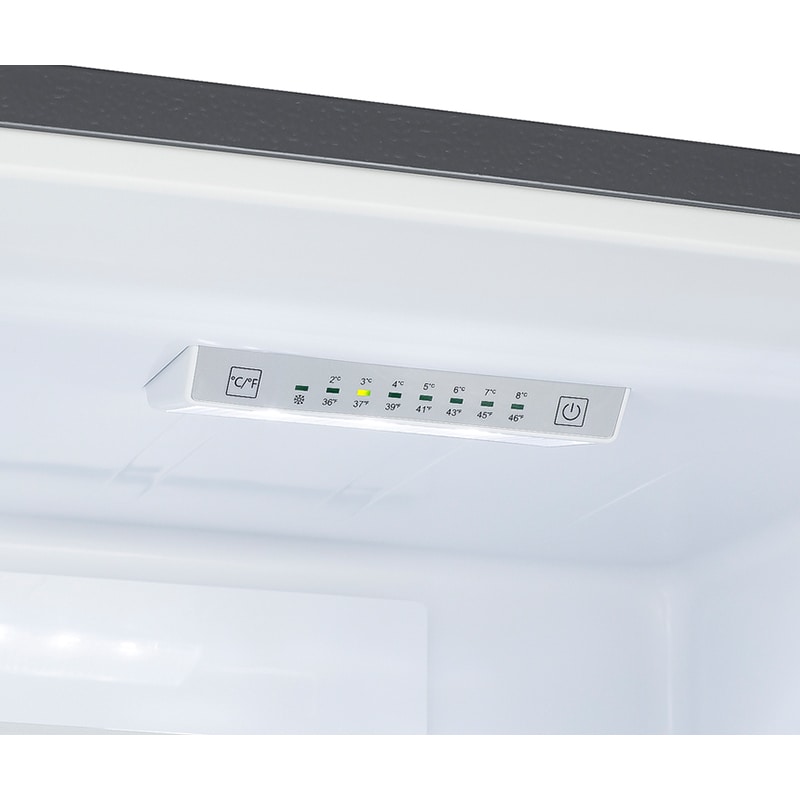 Summit Thin Line Series 24 in. 10.8 cu. ft. Counter Depth Left-Hinged Bottom Freezer Refrigerator - Stainless Steel Look, , hires