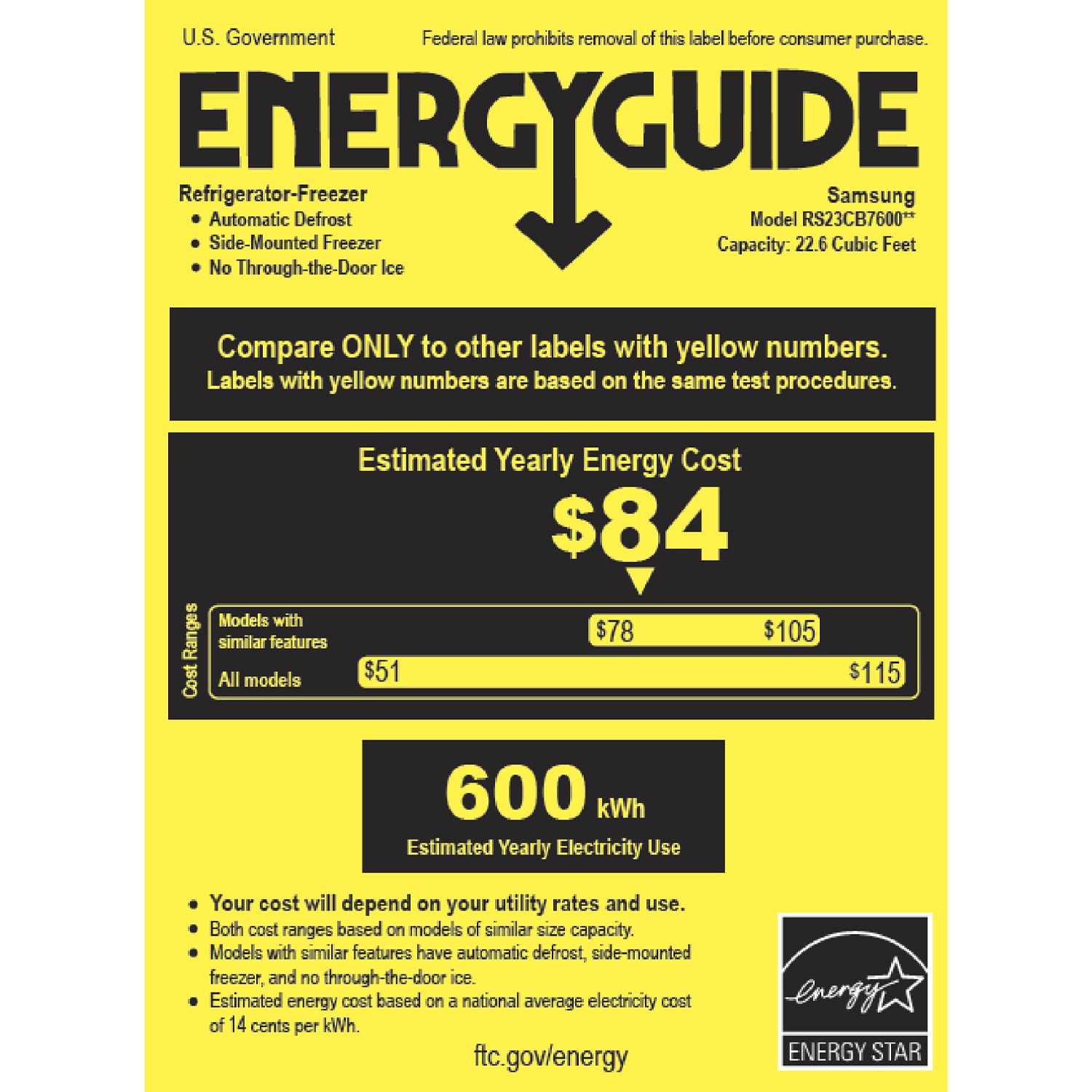 Samsung Bespoke 36 in. 22.6 cu. ft. Smart Counter Depth Side-by-Side Refrigerator with Internal Water Dispenser - Stainless Steel, Stainless Steel, hires