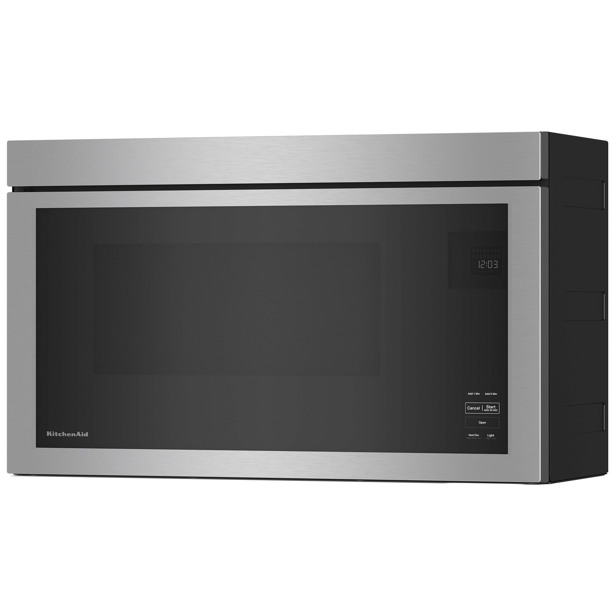 KitchenAid 30 in. 1.1 cu. ft. 1000W Over-the-Range Microwave with 400 CFM & Sensor Cooking - Stainless Steel, Stainless Steel, hires