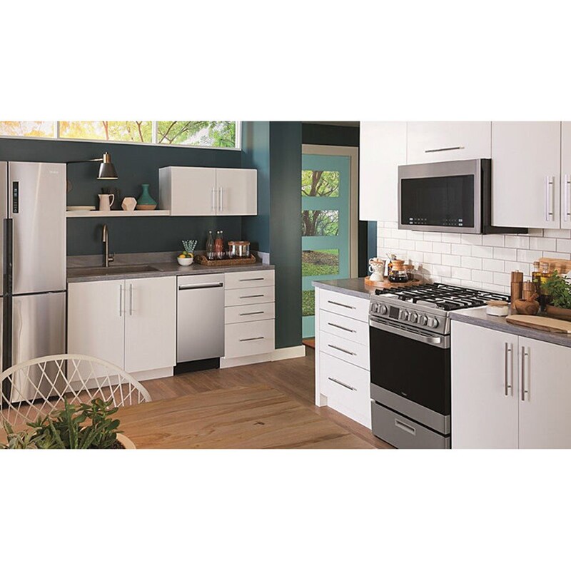 Haier 24 in. 1.4 cu. ft. 1000W Over-the-Range Microwave with 300 CFM & Sensor Cooking - Stainless Steel, , hires