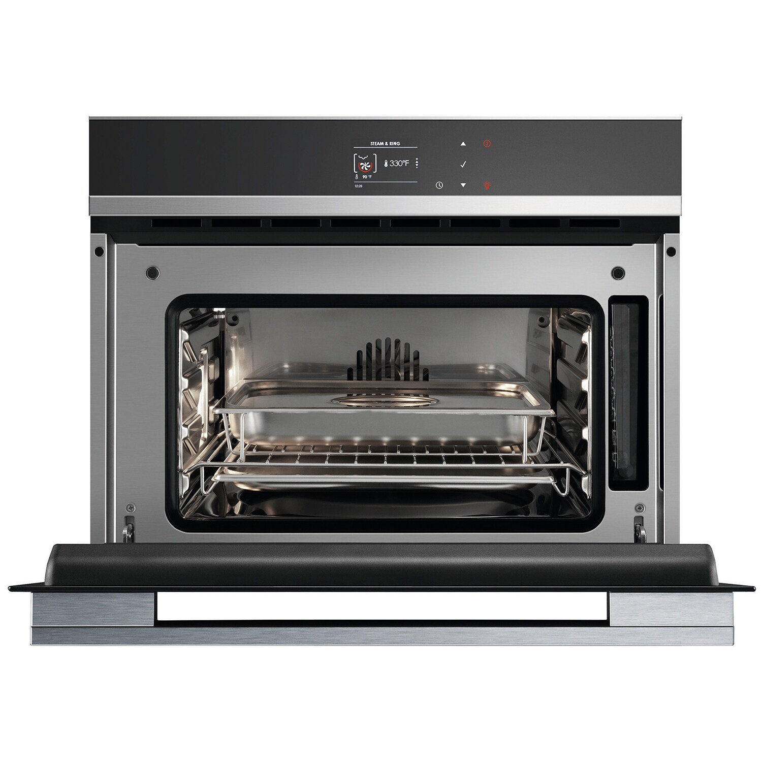 Fisher & Paykel Series 9 24 in. 1.3 cu. ft. Steam Electric Single Wall Oven with True European Convection - Stainless Steel, , hires