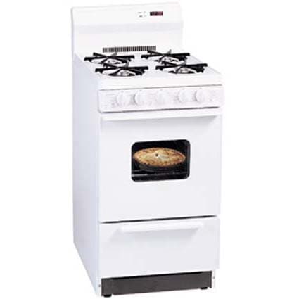 Premier 20 in. 2.4 cu. ft. Oven Freestanding Gas Range with 4 Open Burners - White (Open Box Good Condition), , hires
