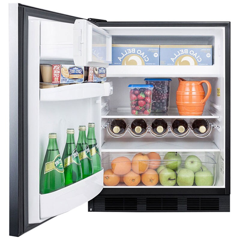 Summit 24 in. 5.1 cu. ft. Left-Hinged Undercounter Refrigerator with Horizontal Handle - Stainless Steel, , hires