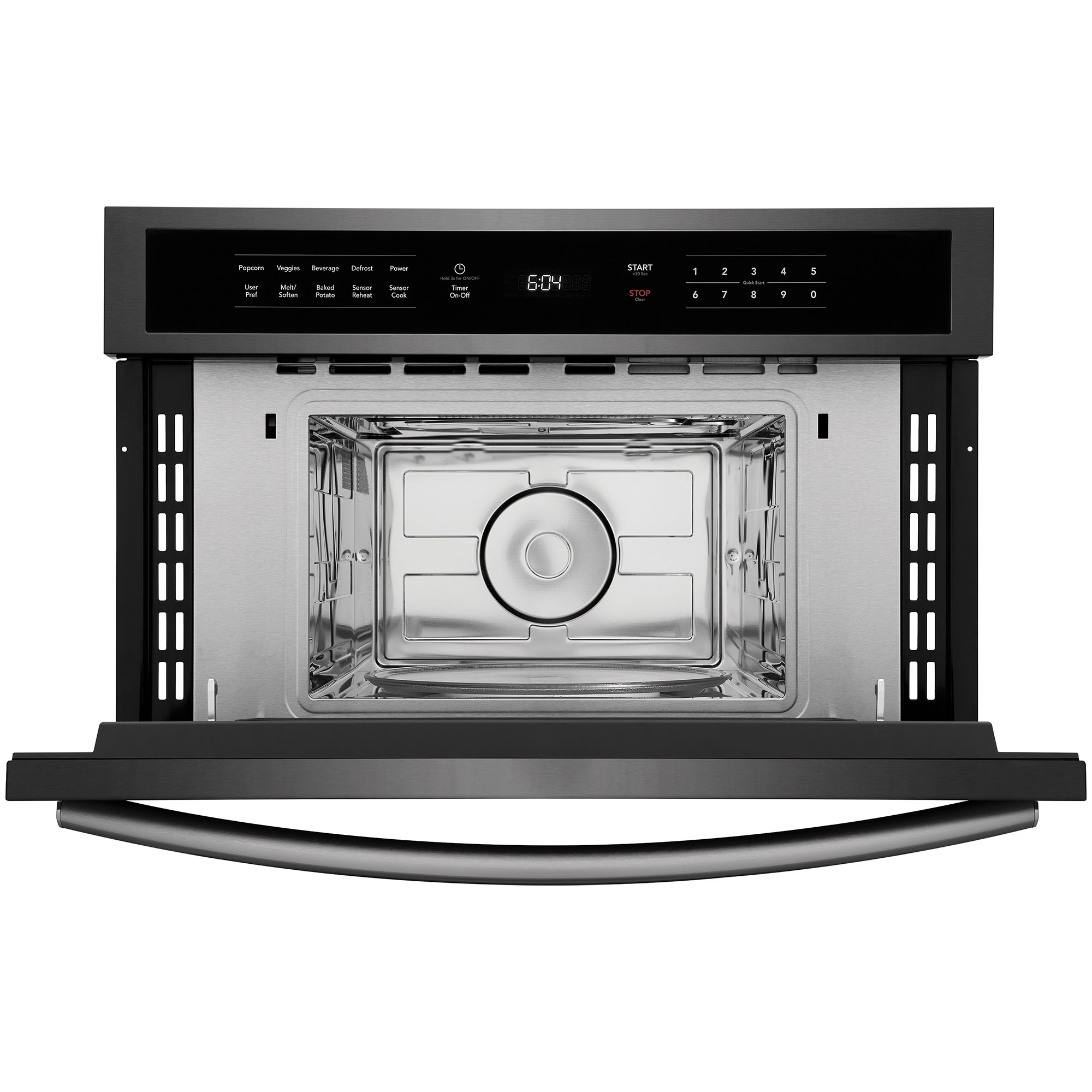 Frigidaire Gallery 30 in. 1.6 cu. ft. 950W Built-In Microwave with Sensor Cooking - Black Stainless, Black Stainless, hires