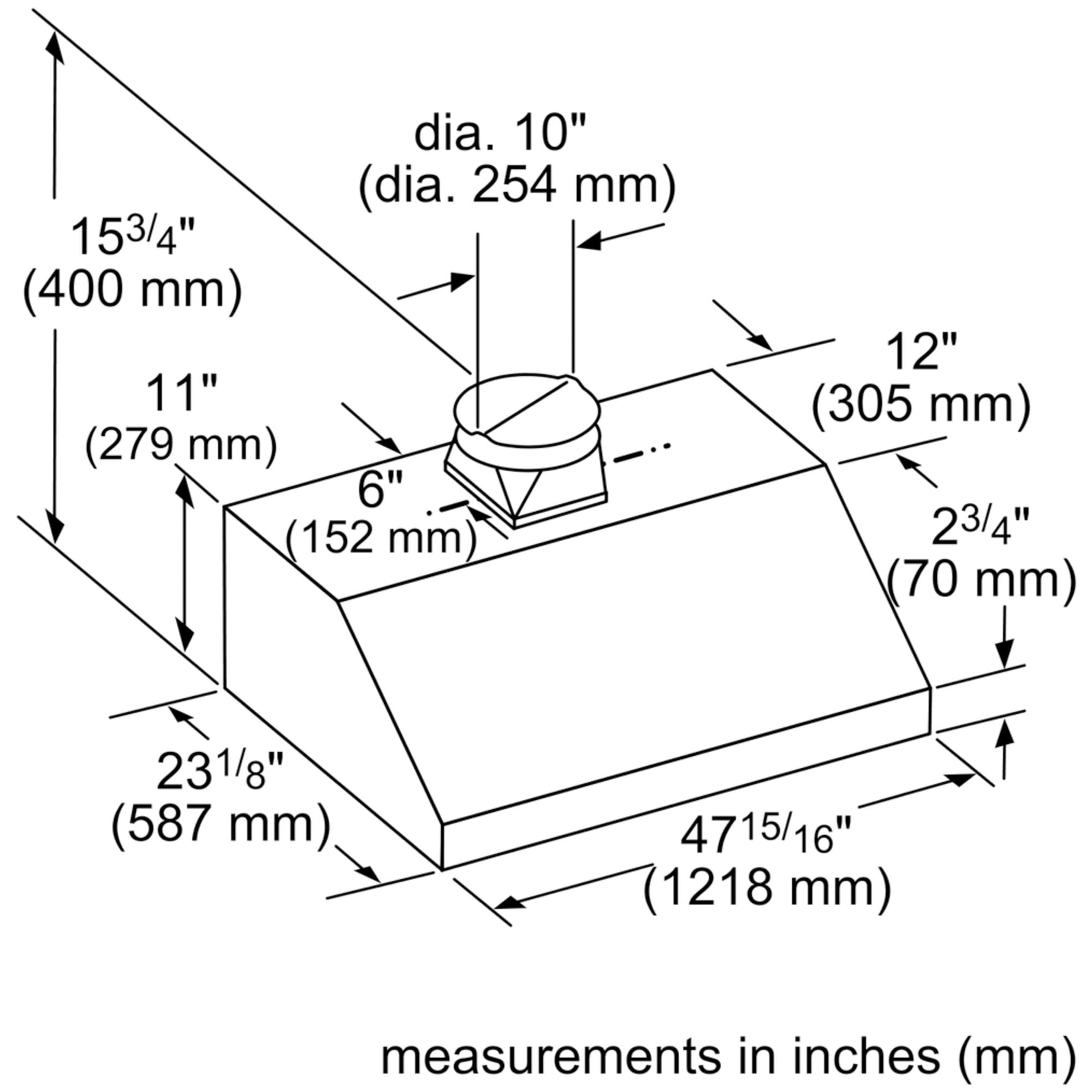 Thermador Masterpiece Series 48 in. Smart Ducted Canopy Pro Style Style Range Hood with 1000 CFM, 4 Fan Speeds & 4 LED Lights - Stainless Steel, , hires