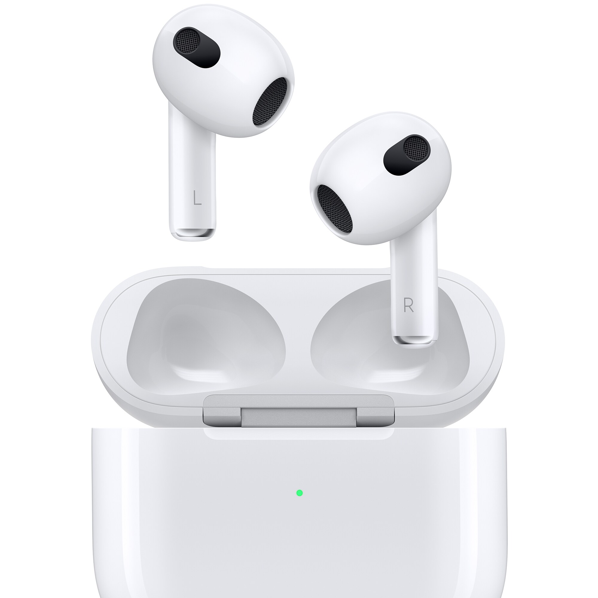 Apple - AirPods (3rd generation) with Lightning Charging Case - White, , hires