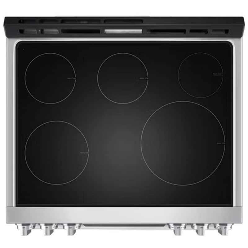 LG Studio 30 in. 6.3 cu. ft. Smart Air Fry True European Convection Slide-In Electric Range with 4 Induction Burners & 1 Radiant Burner - Stainless Steel, , hires