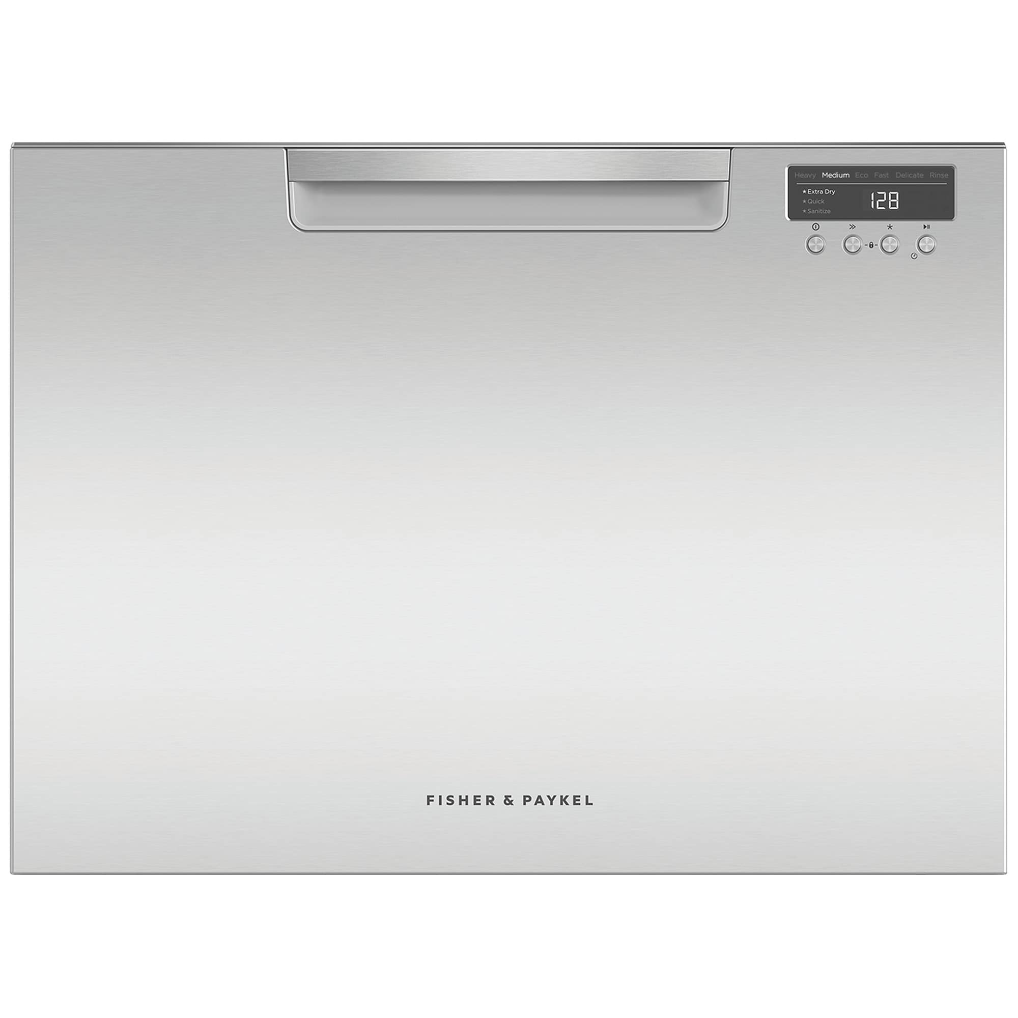 Fisher & Paykel Series 7 24 in. Smart Dishwasher with Front Control, 42 dBa Sound Level & Pocket - Stainless Steel, , hires