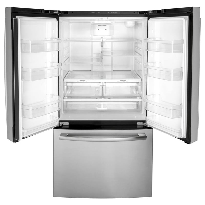GE 36 in. 27 cu. ft. French Door Refrigerator with Internal Water Dispenser - Fingerprint Resistant Stainless, Fingerprint Resistant Stainless, hires
