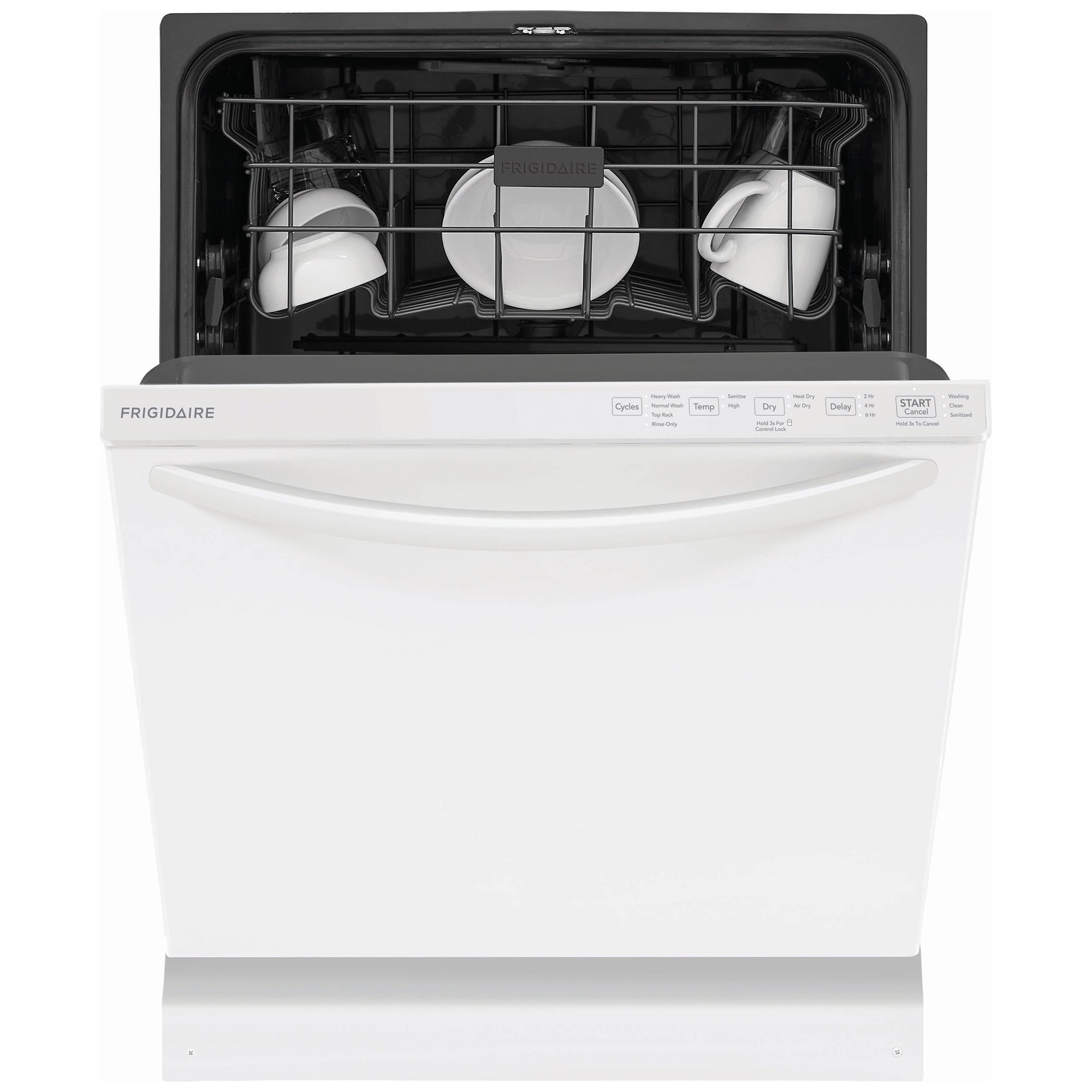 Frigidaire 24 in. Top Control Dishwasher with 52 dBa Sound Level & MaxDry - White, White, hires