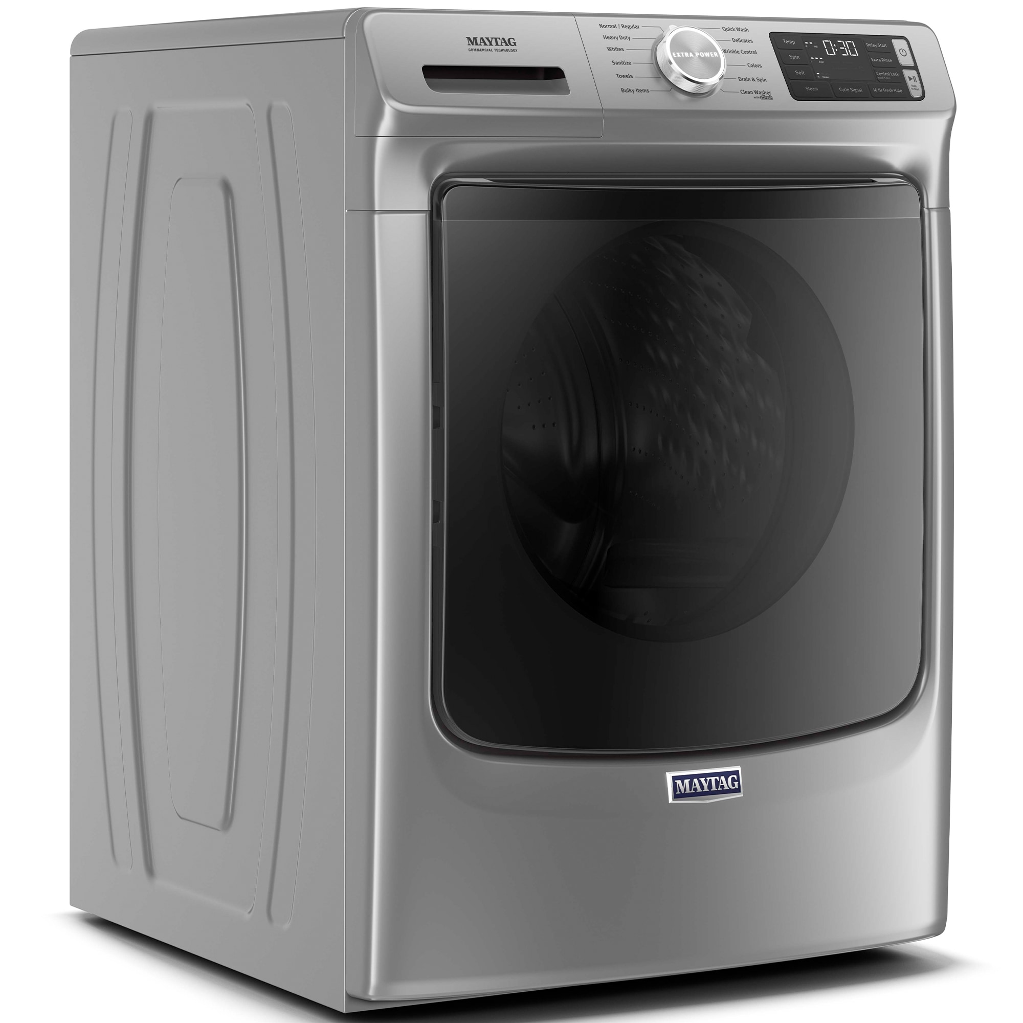 Maytag 27 in. 4.8. cu. ft. Stackable Front Load Washer with Extra Power and 16-Hr Fresh Hold Option - Metallic Slate, Metallic Slate, hires