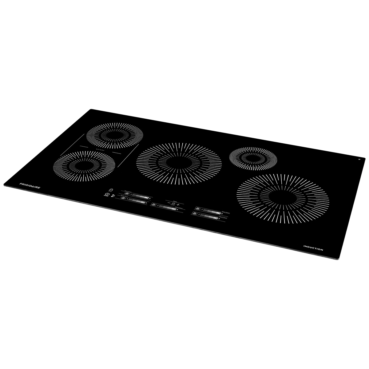 Frigidaire 36 in. 5-Burner Induction Cooktop with Simmer Burner & Power Burner - Black, , hires