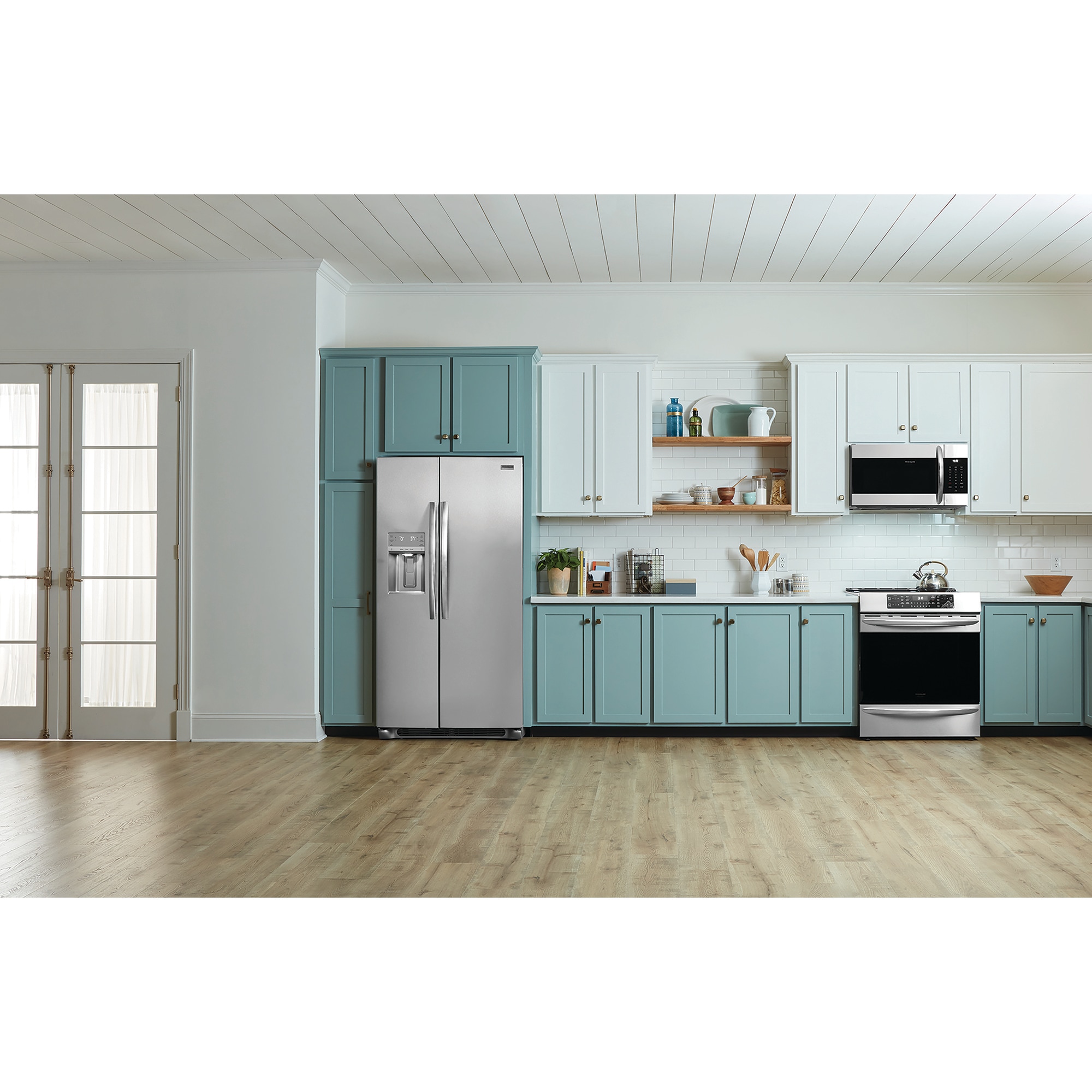 Frigidaire Gallery 36 in. 22.3 cu. ft. Counter Depth Side by Side Refrigerator with Ice & Water Dispenser - Stainless Steel, Stainless Steel, hires
