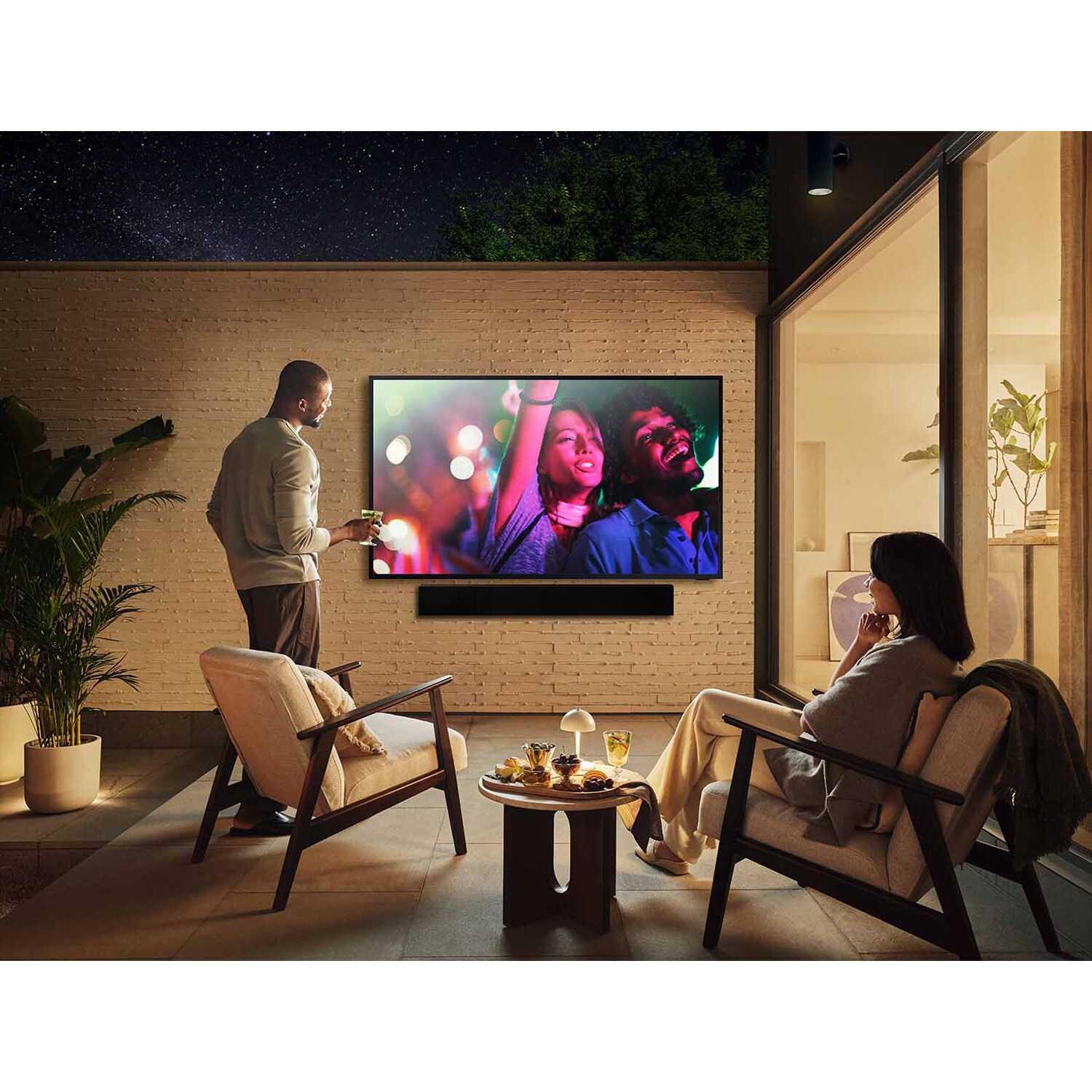 Samsung - The Terrace Series 65" Class Full Sun 4K UHD Neo QLED Smart Tizen Outdoor TV, , hires