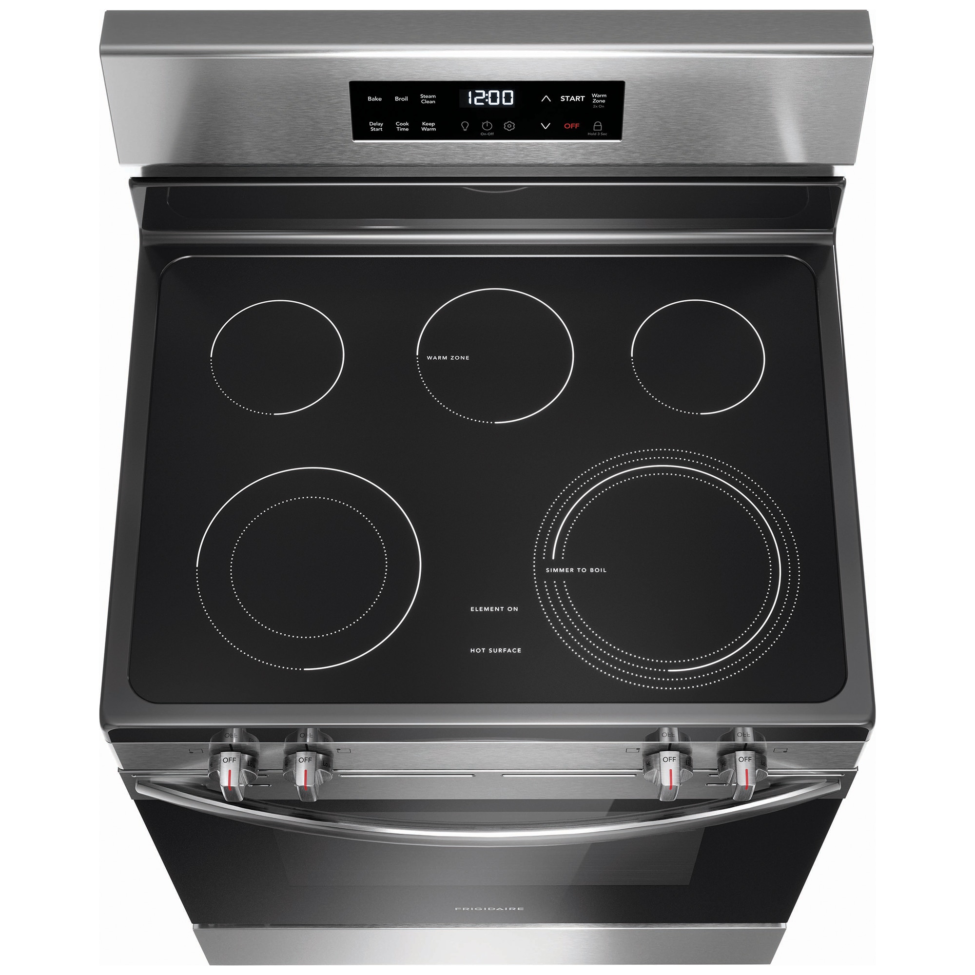 Frigidaire 30 in. 5.3 cu. ft. Electric Range with Smoothtop Burners - Stainless Steel, , hires