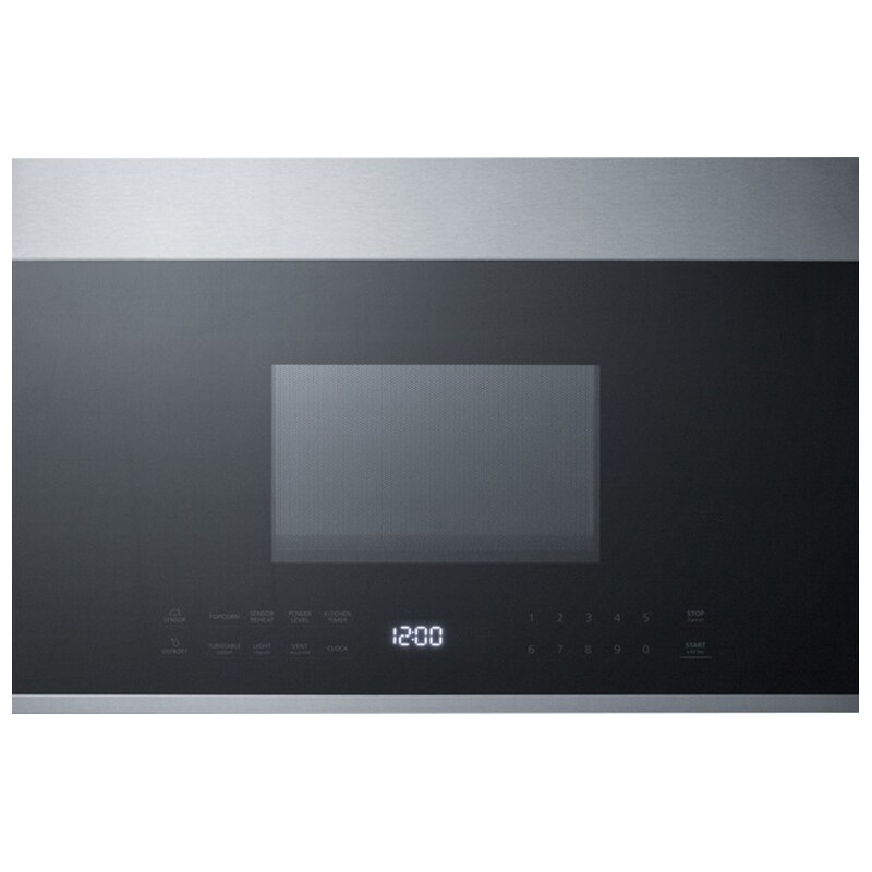Summit 24 in. 1.3 cu. ft. 1000W Over-the-Range Microwave with 300 CFM & Sensor Cooking - Stainless Steel, , hires
