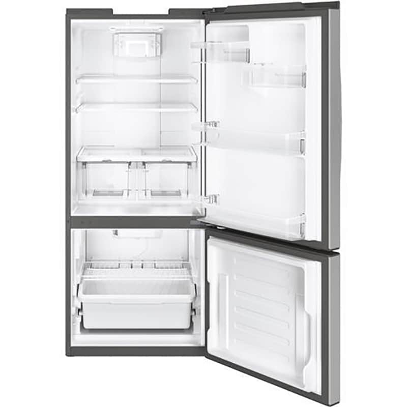 GE 30 in. 20.9 cu. ft. Bottom Freezer Refrigerator - Stainless Steel, Stainless Steel, hires
