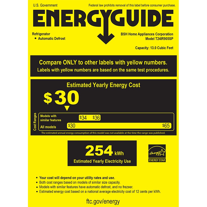 Thermador 24 in. 13 cu.ft. Built-In Smart Counter Depth Freeezerless Refrigerator - Custom Panel Ready, , hires
