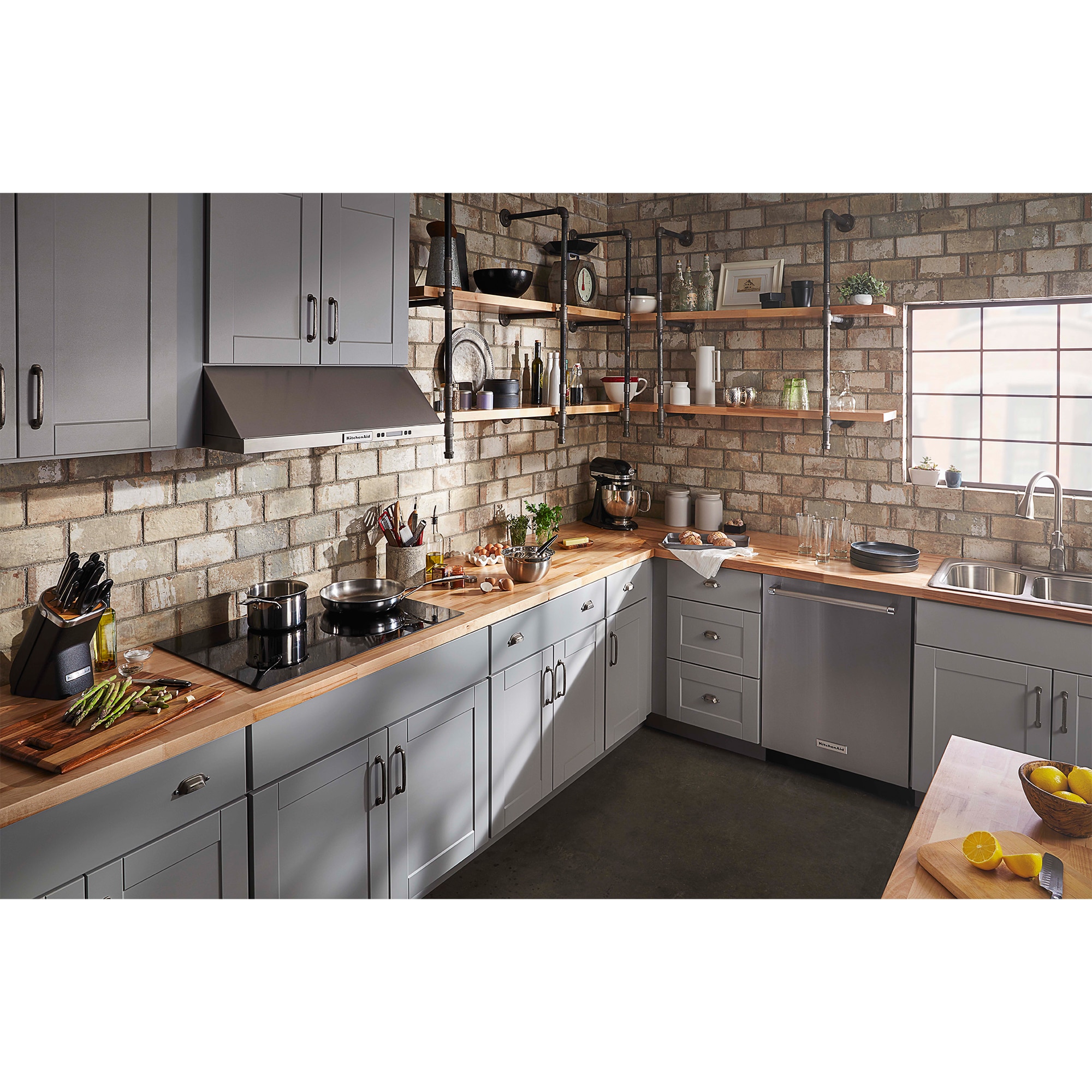 KitchenAid 30 in. 5-Burner Electric Cooktop with Simmer Burner & Power Burner - Black, , hires