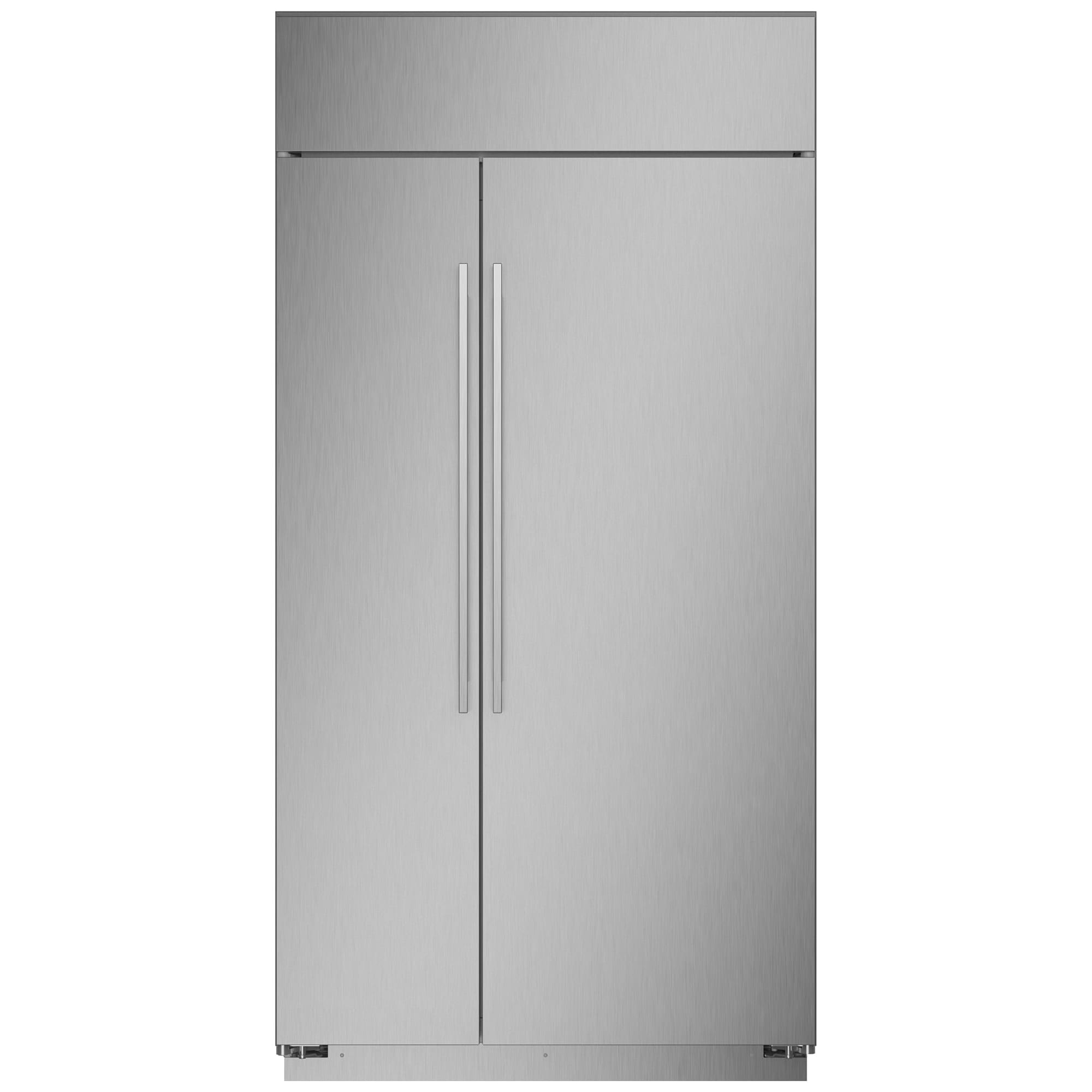 Monogram 42 in. 25.2 cu. ft. Built-In Smart Counter Depth Side by Side Refrigerator with Ice Maker - Stainless Steel, , hires
